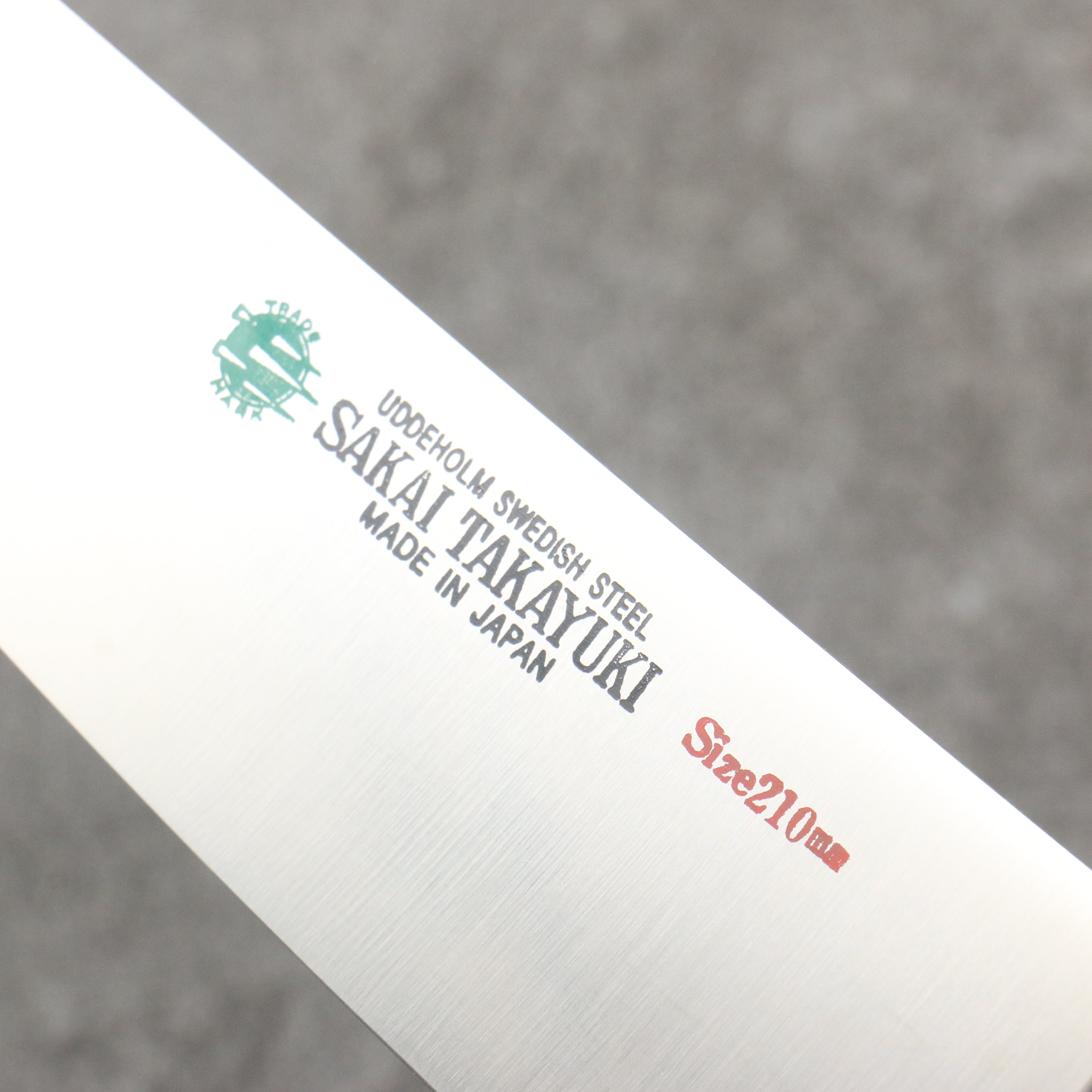 Sakai Takayuki Grand Chef Swedish Steel-stn Gyuto 210mm Black Pakka wood Handle - Seisuke Knife