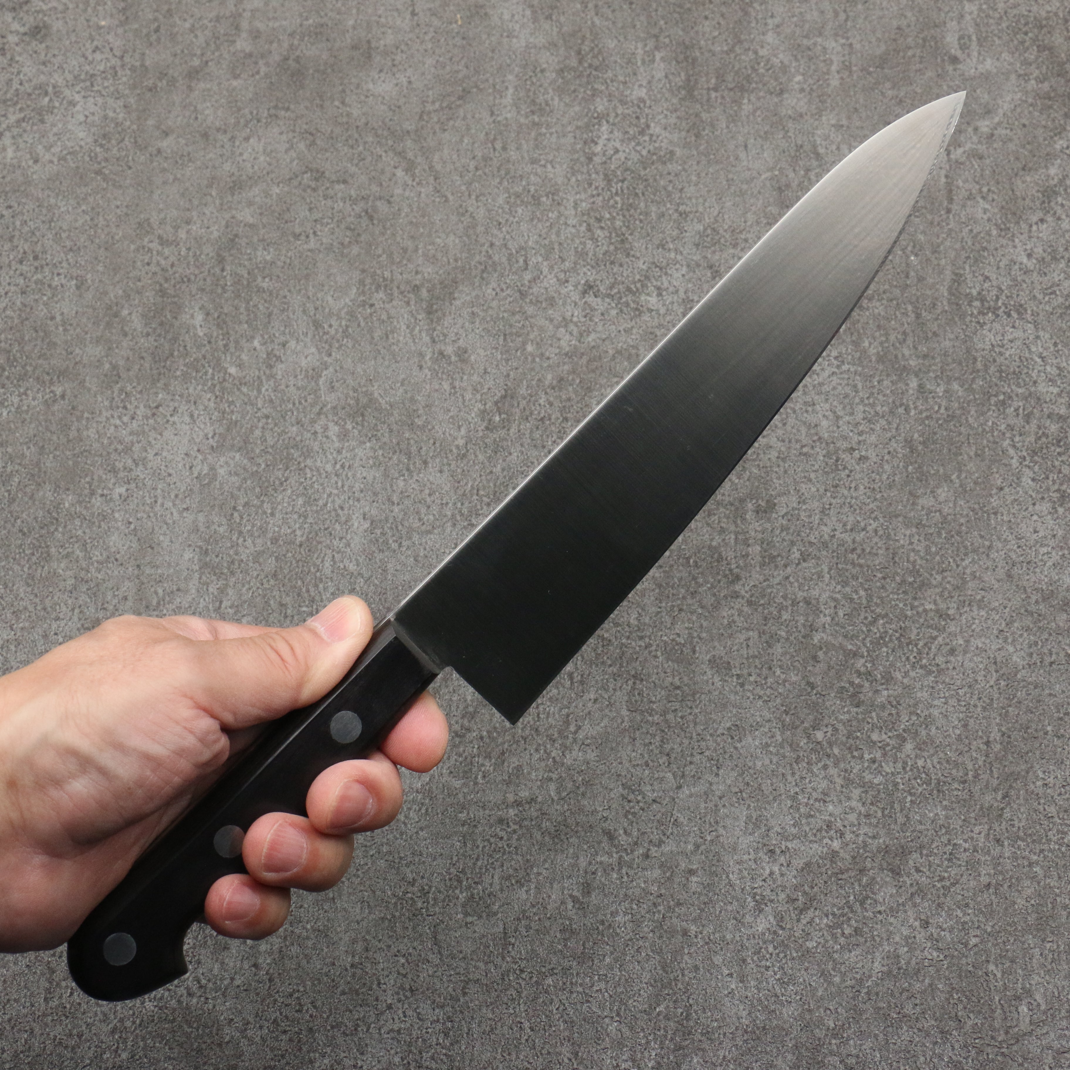 Sakai Takayuki Grand Chef Swedish Steel-stn Gyuto 210mm Black Pakka wood Handle - Seisuke Knife