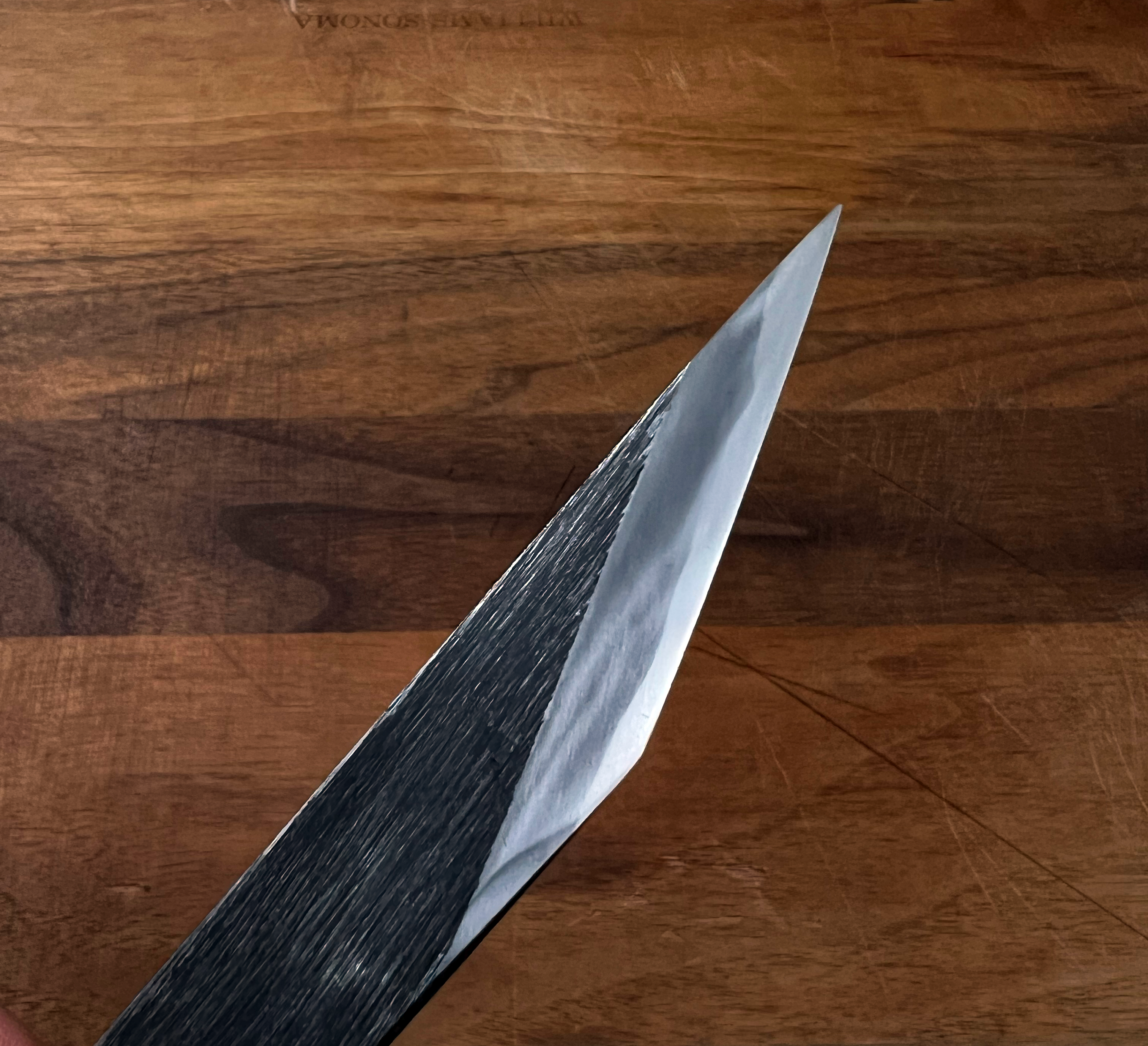 Akitada Minamoto DX Blue Steel No.1 Kiridashi Marking Knife - Seisuke Knife