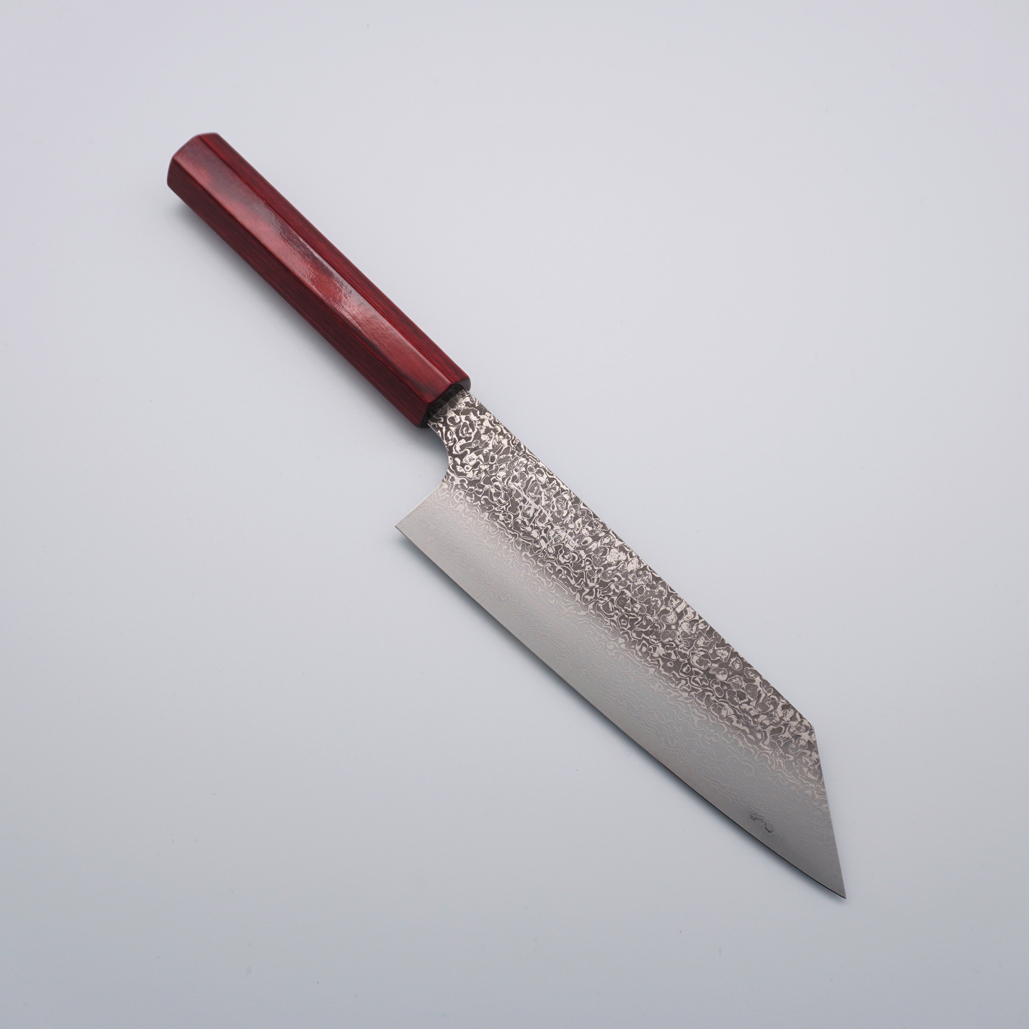 Kei Kobayashi SG2 Damascus Bunka 170mm Red Lacquered Handle - Seisuke Knife
