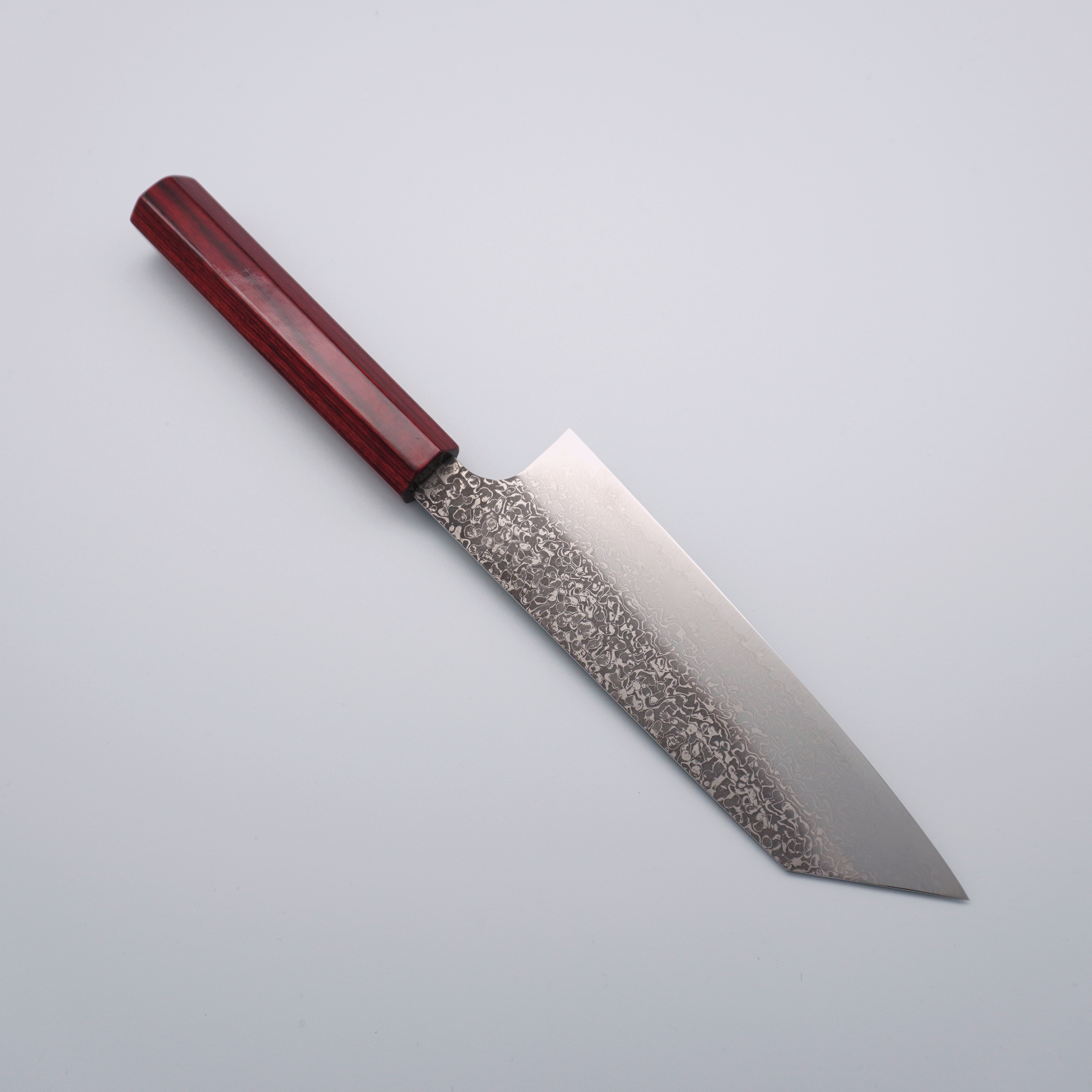 Kei Kobayashi SG2 Damascus Bunka 170mm Red Lacquered Handle - Seisuke Knife