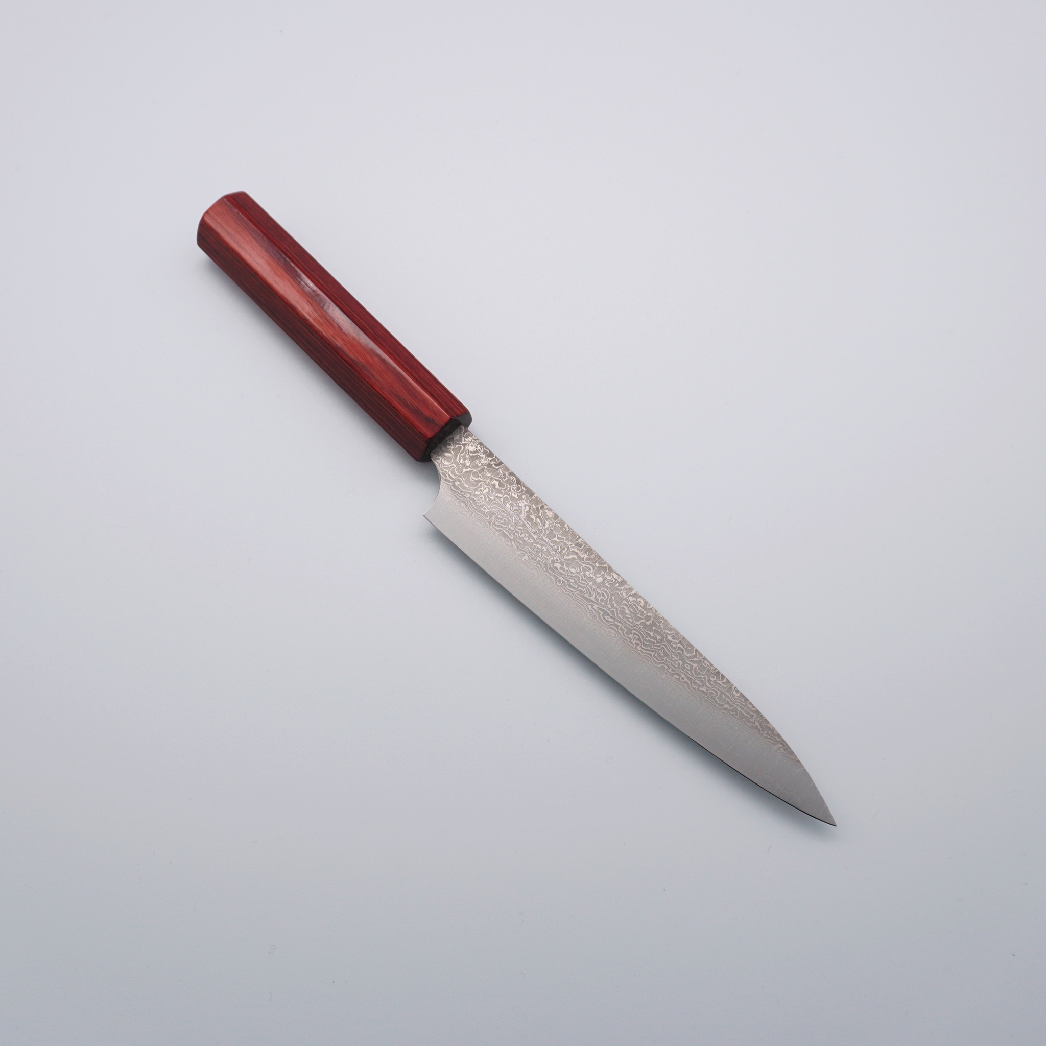 Kei Kobayashi SG2 Damascus Petty-Utility 150mm Red Lacquered Handle - Seisuke Knife