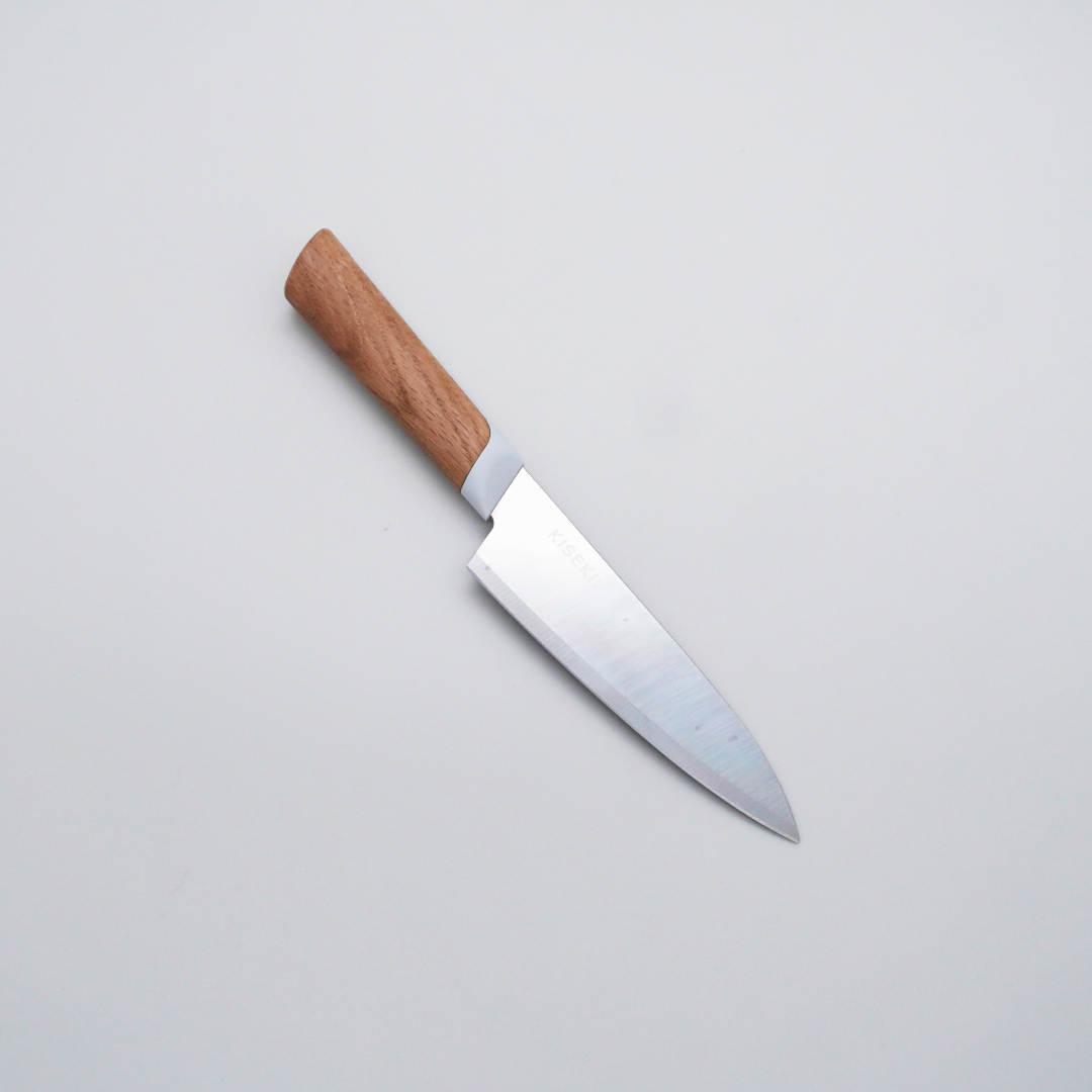 KISEKI Proprietary Ultra-Hard Alloy Petty Knife 135mm with Japanese Oak Handle - Seisuke Knife