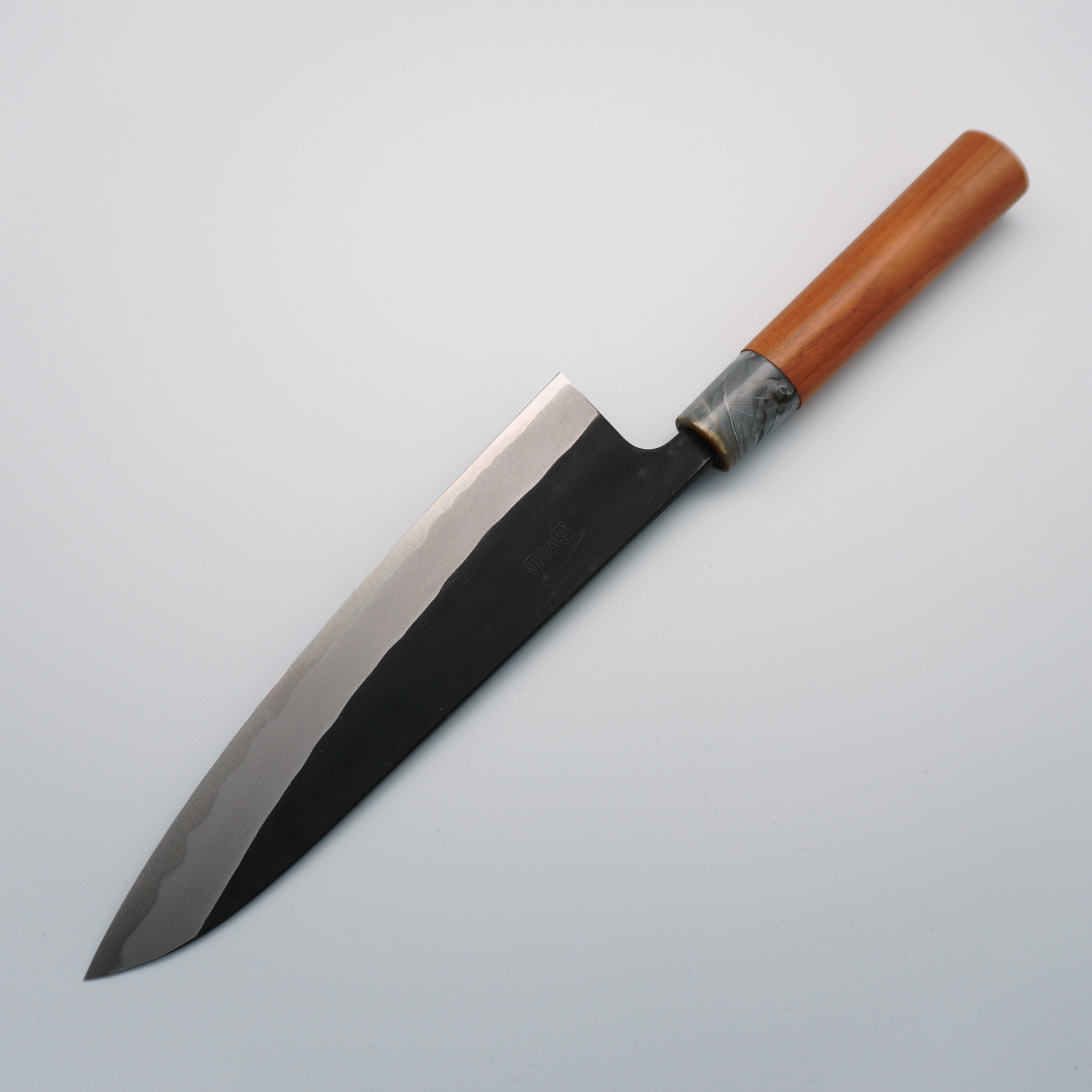 Nao Yamamoto White Steel No.2 Kurouchi Gyuto 210mm Cherry Handle - Seisuke Knife