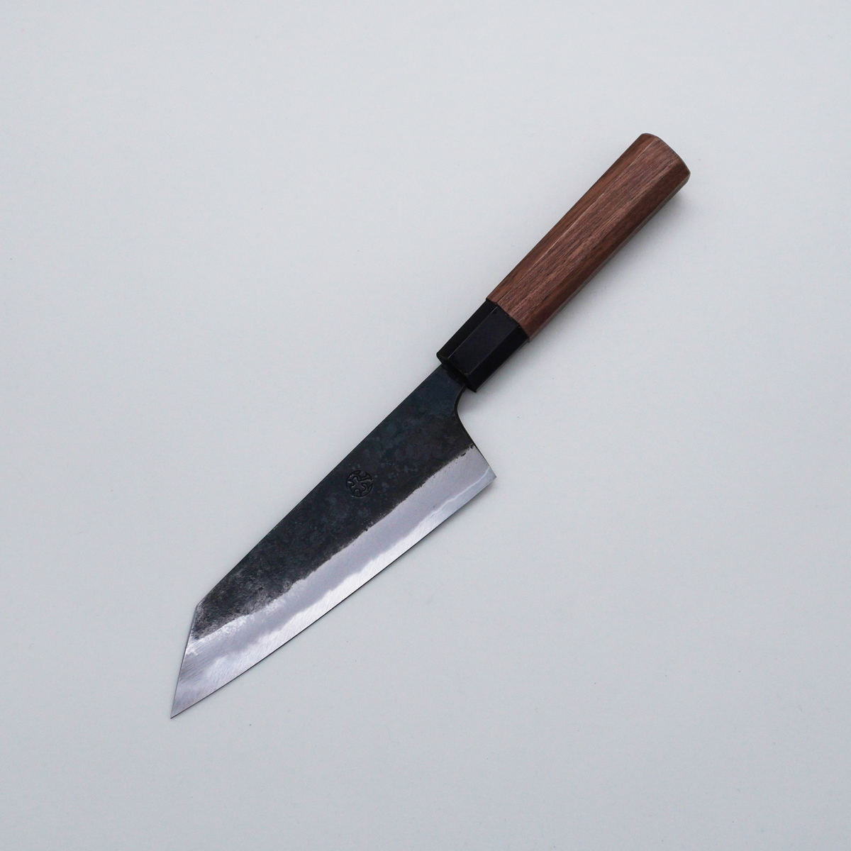 Seisuke TAKUMI Trade-In Daisuke Nishida Koharu White Steel No.1 Kurouchi Santoku 155mm Walnut Handle - Seisuke Knife
