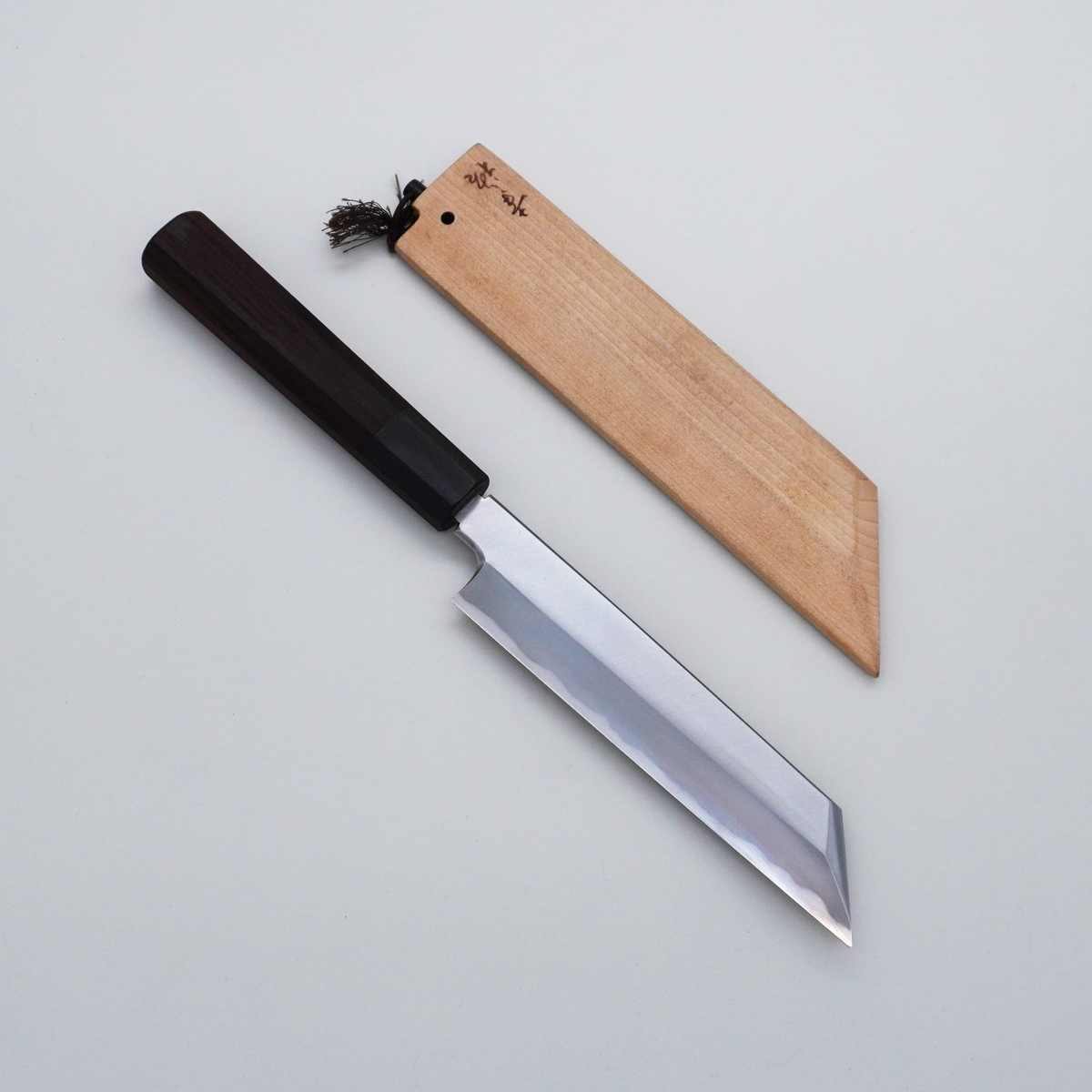 Seisuke TAKUMI Trade-In Konosuke White Steel No.2 Kasumi Mukimono 180mm Shitan & Buffalo Horn Handle with Saya - Seisuke Knife