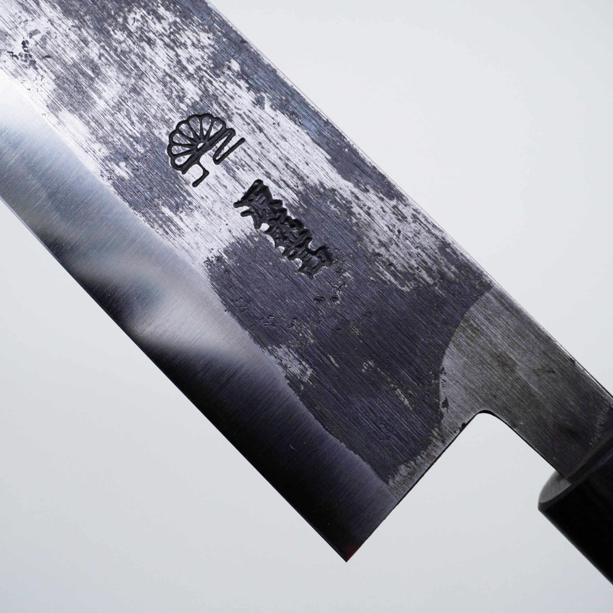 Seisuke TAKUMI Trade-In Moritaka Hamono Blue Steel Kiritsuke Gyuto 240mm Shitan (Rosewood) Handle with Buffalo Horn Ferrule - Seisuke Knife