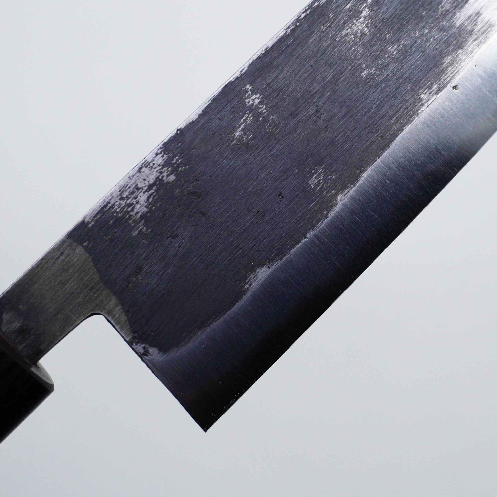 Seisuke TAKUMI Trade-In Moritaka Hamono Blue Steel Kiritsuke Gyuto 240mm Shitan (Rosewood) Handle with Buffalo Horn Ferrule - Seisuke Knife