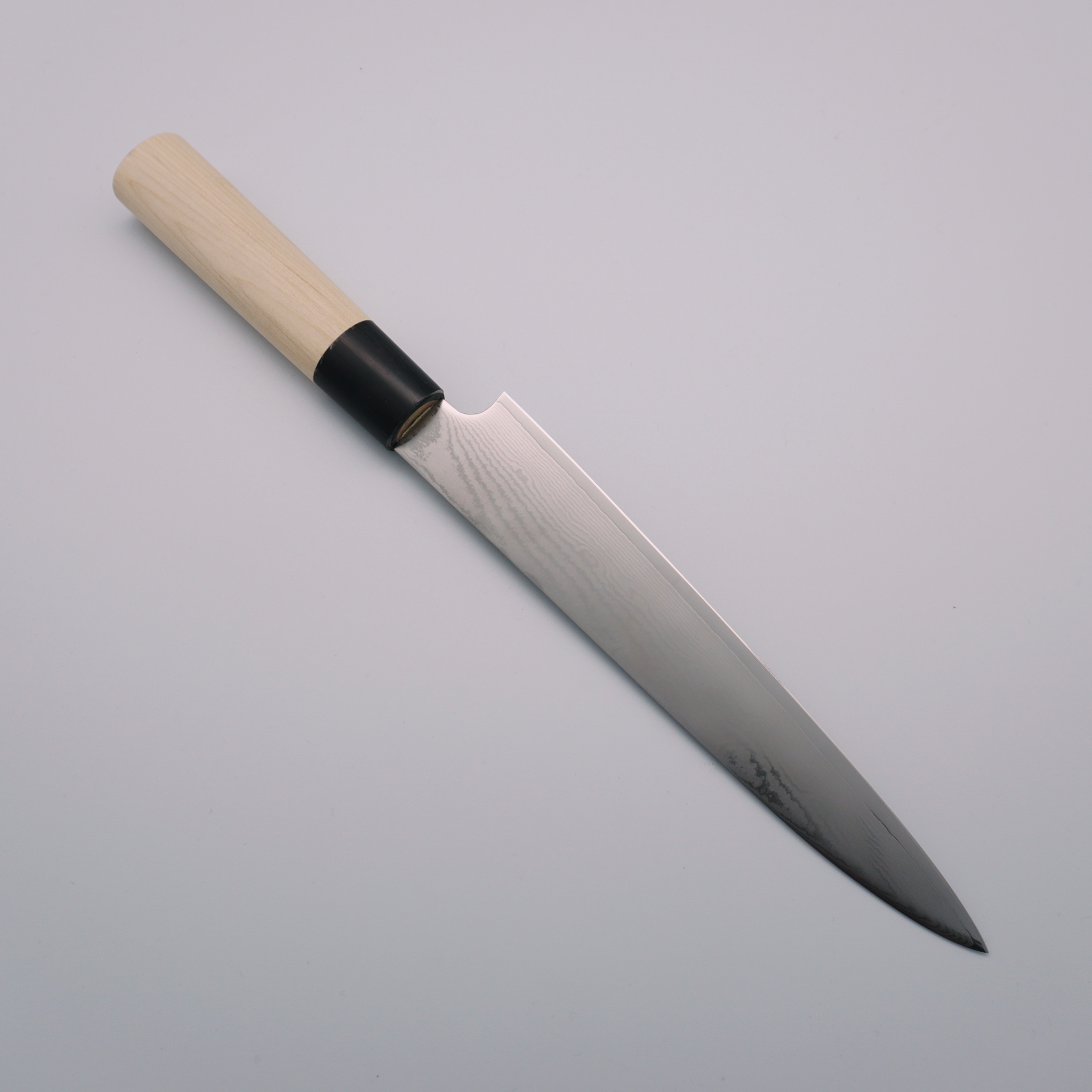 Seisuke TAKUMI Trade-In Tojiro Shippu VG10 Damascus Sujihiki 210mm Magnolia & Buffalo Horn Handle - Seisuke Knife