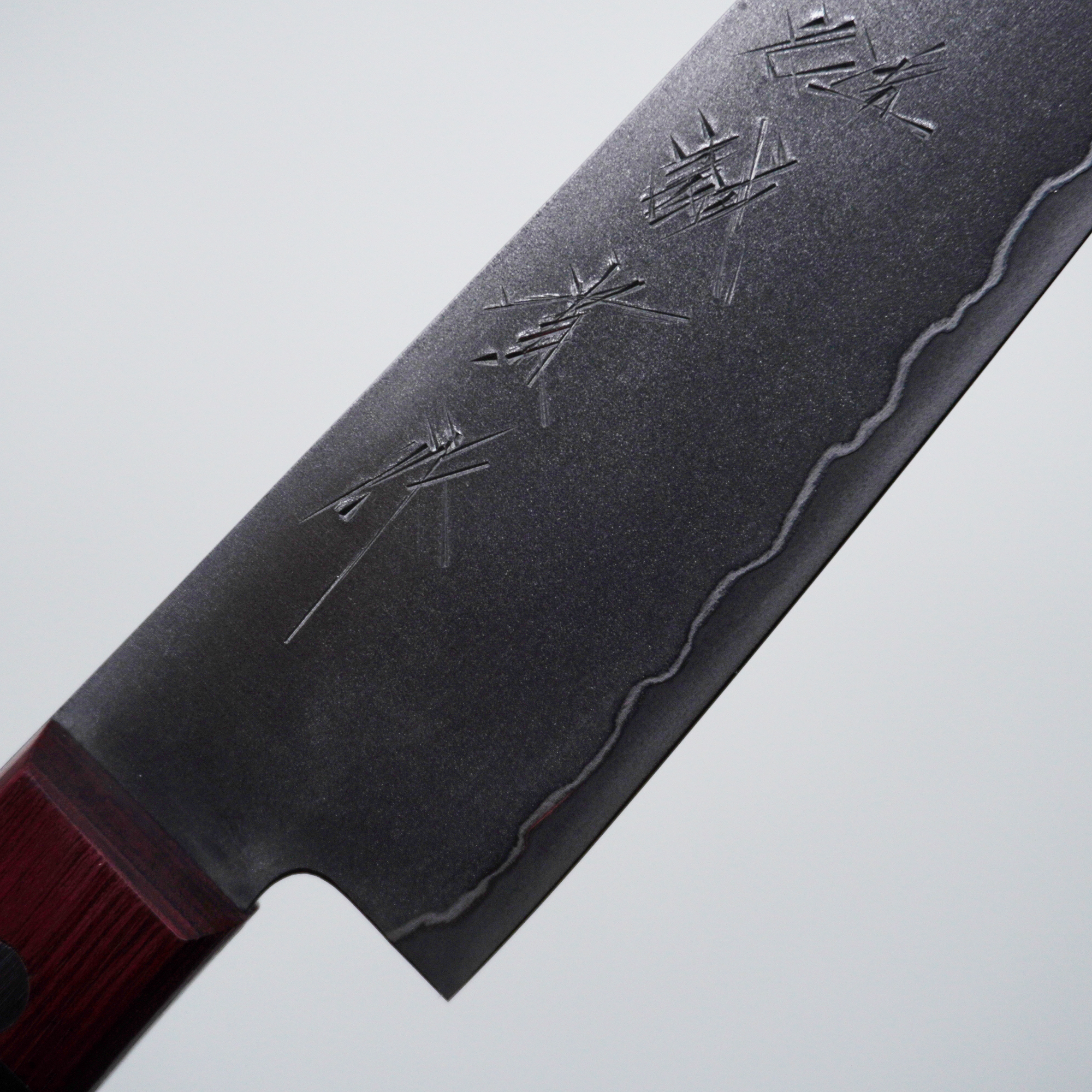 Shigeki Tanaka Silver Steel No.3 Satin Finish Petty-Utility 150mm Red Pakka wood Handle