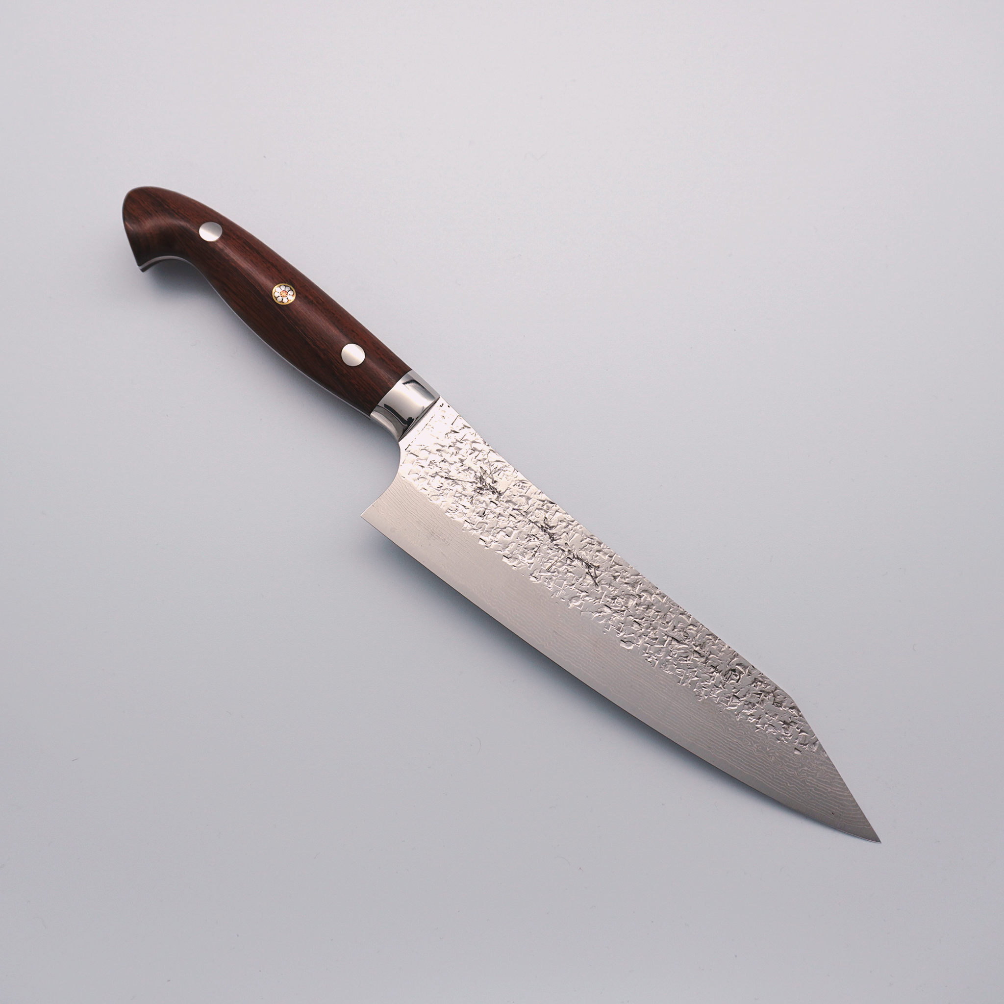 Yu Kurosaki Shizuku Damascus SG2 Gyuto 180mm Ironwood Handle - Seisuke Knife