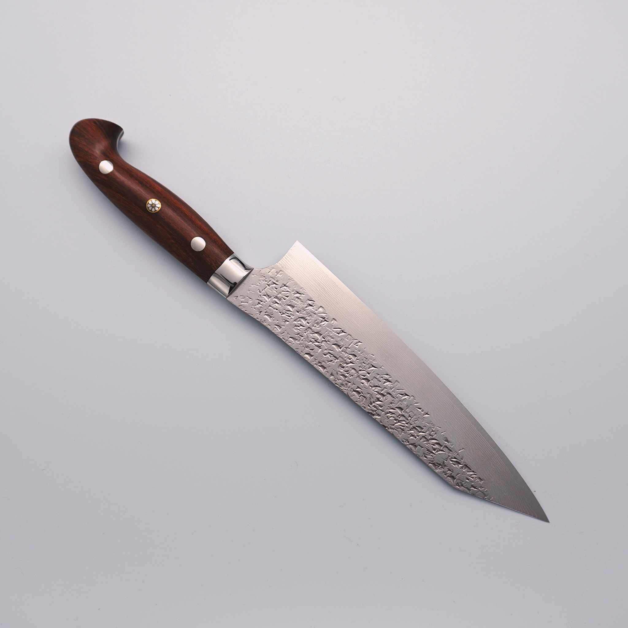 Yu Kurosaki Shizuku Damascus SG2 Gyuto 180mm Ironwood Handle - Seisuke Knife