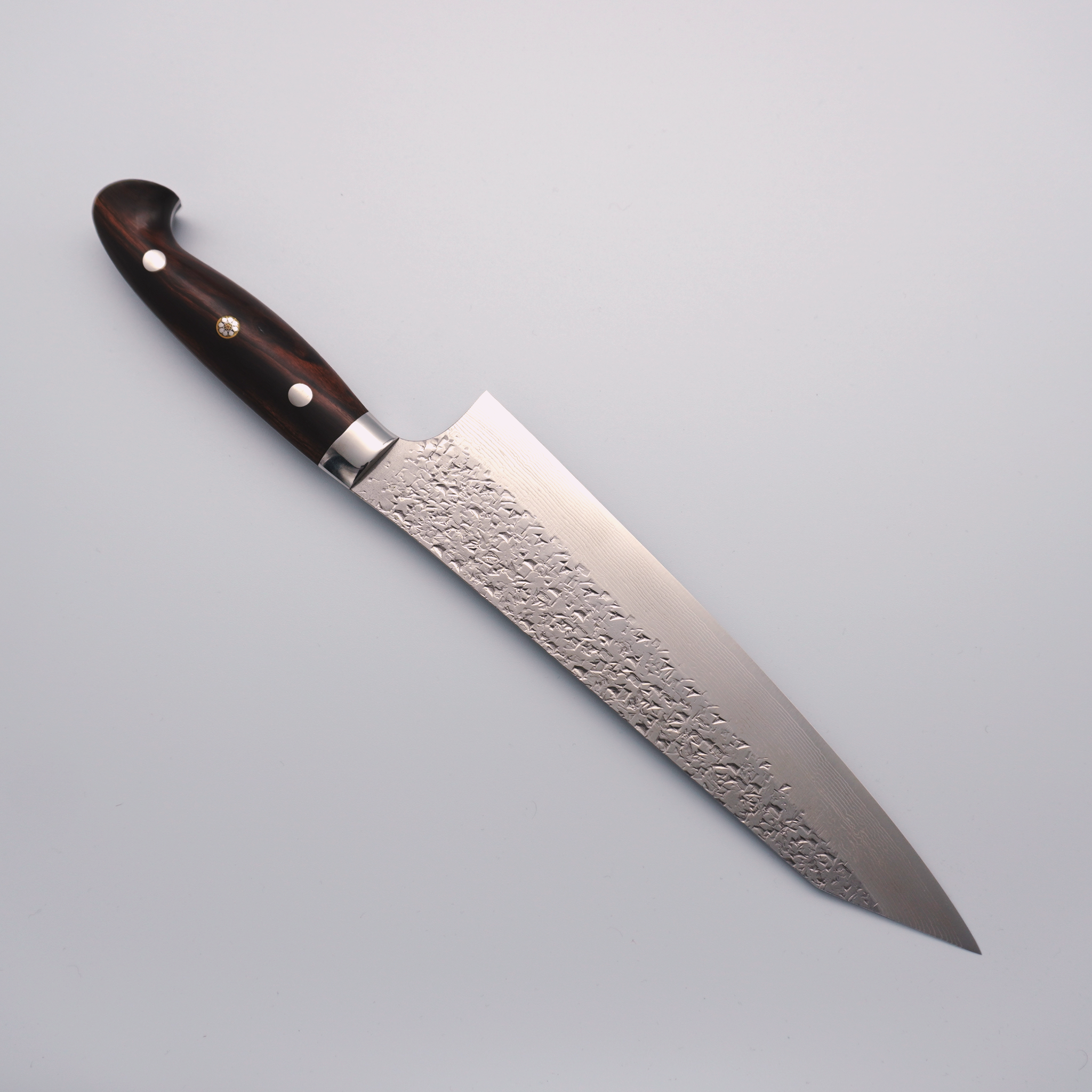 Yu Kurosaki Shizuku Damascus SG2 Gyuto 210mm Ironwood Handle - Seisuke Knife