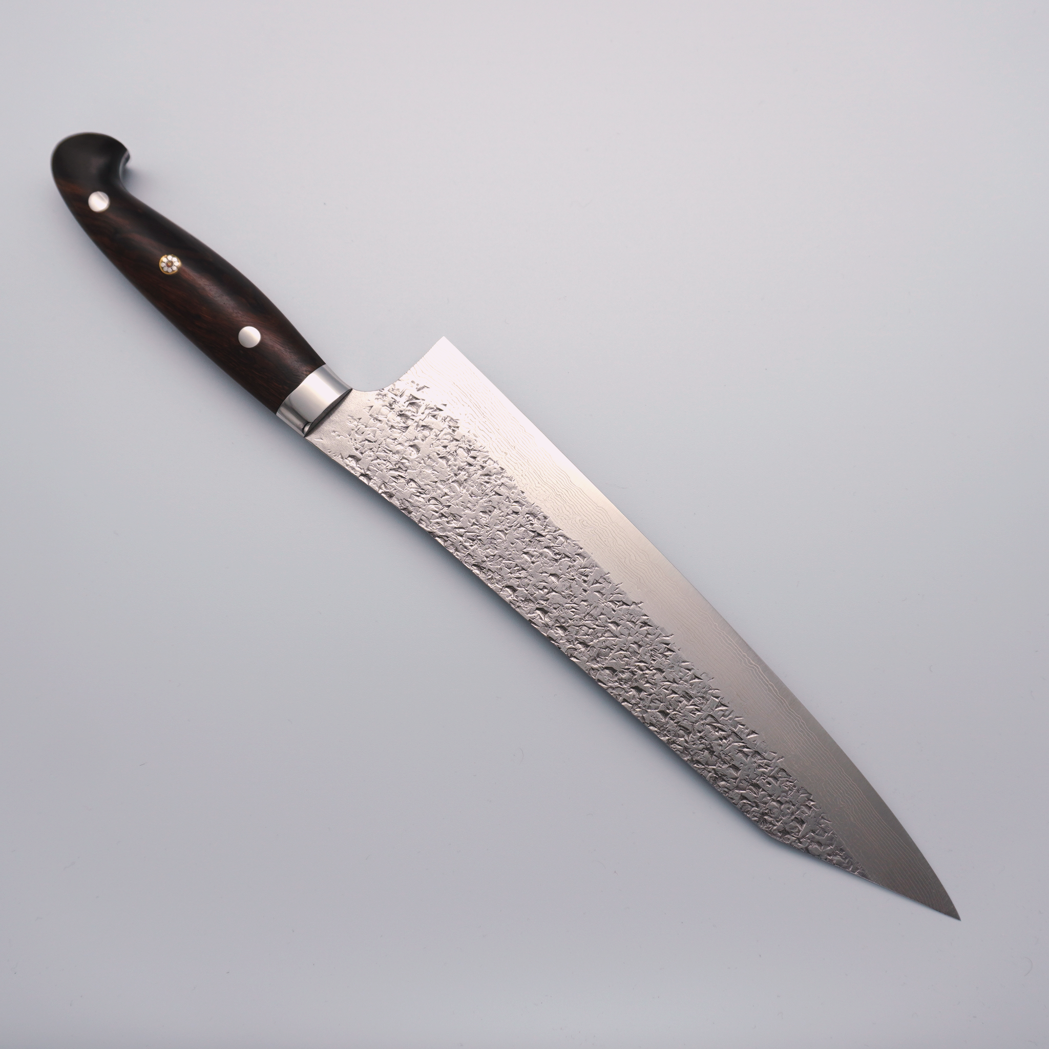 Yu Kurosaki Shizuku Damascus SG2 Gyuto 240mm Ironwood Handle - Seisuke Knife