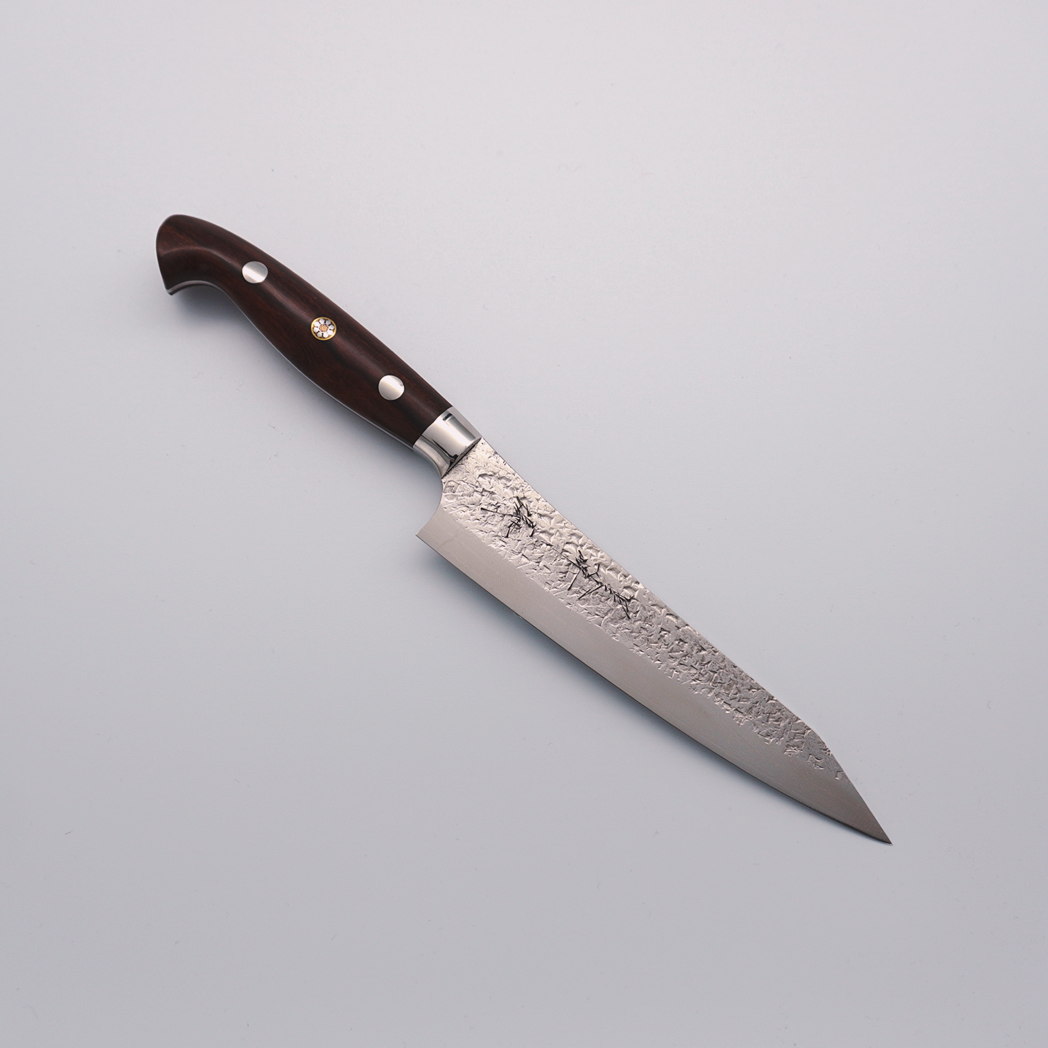 Yu Kurosaki Shizuku Damascus SG2 Petty-Utility 150mm Ironwood Handle - Seisuke Knife