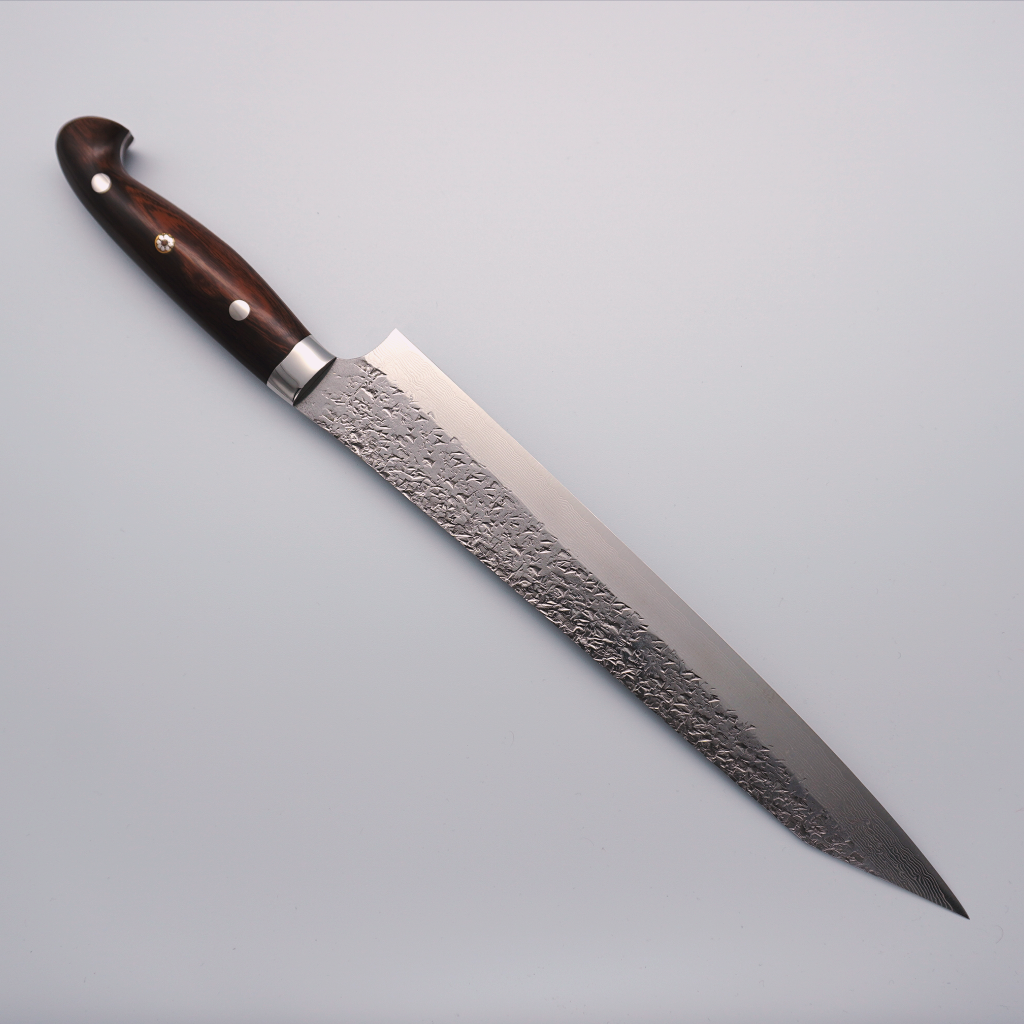 Yu Kurosaki Shizuku Damascus SG2 Sujihiki 270mm Ironwood Handle - Seisuke Knife