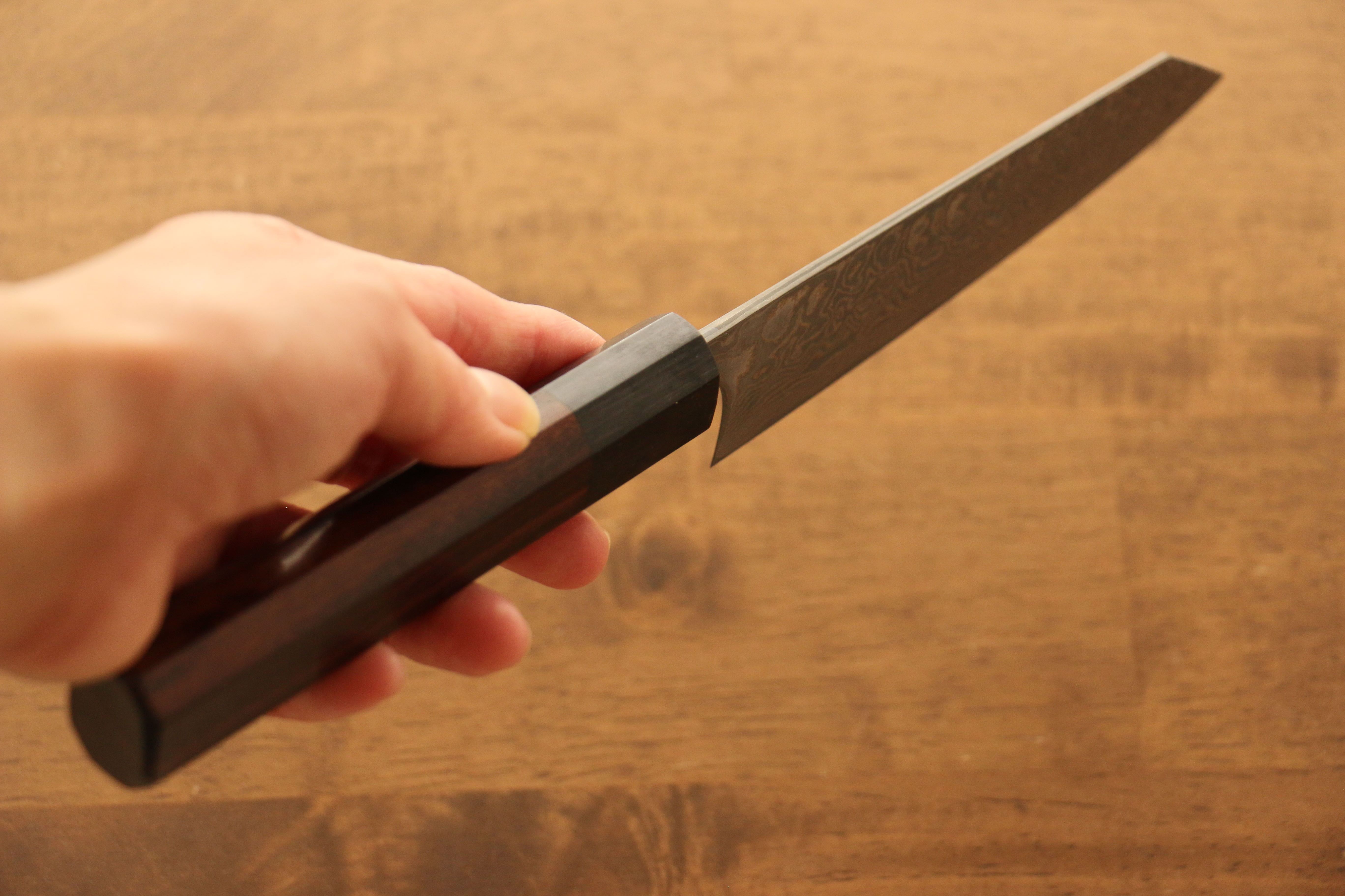 Masakage Kumo VG10 Damascus Small Bunka 120mm with Shitan Handle - Seisuke Knife