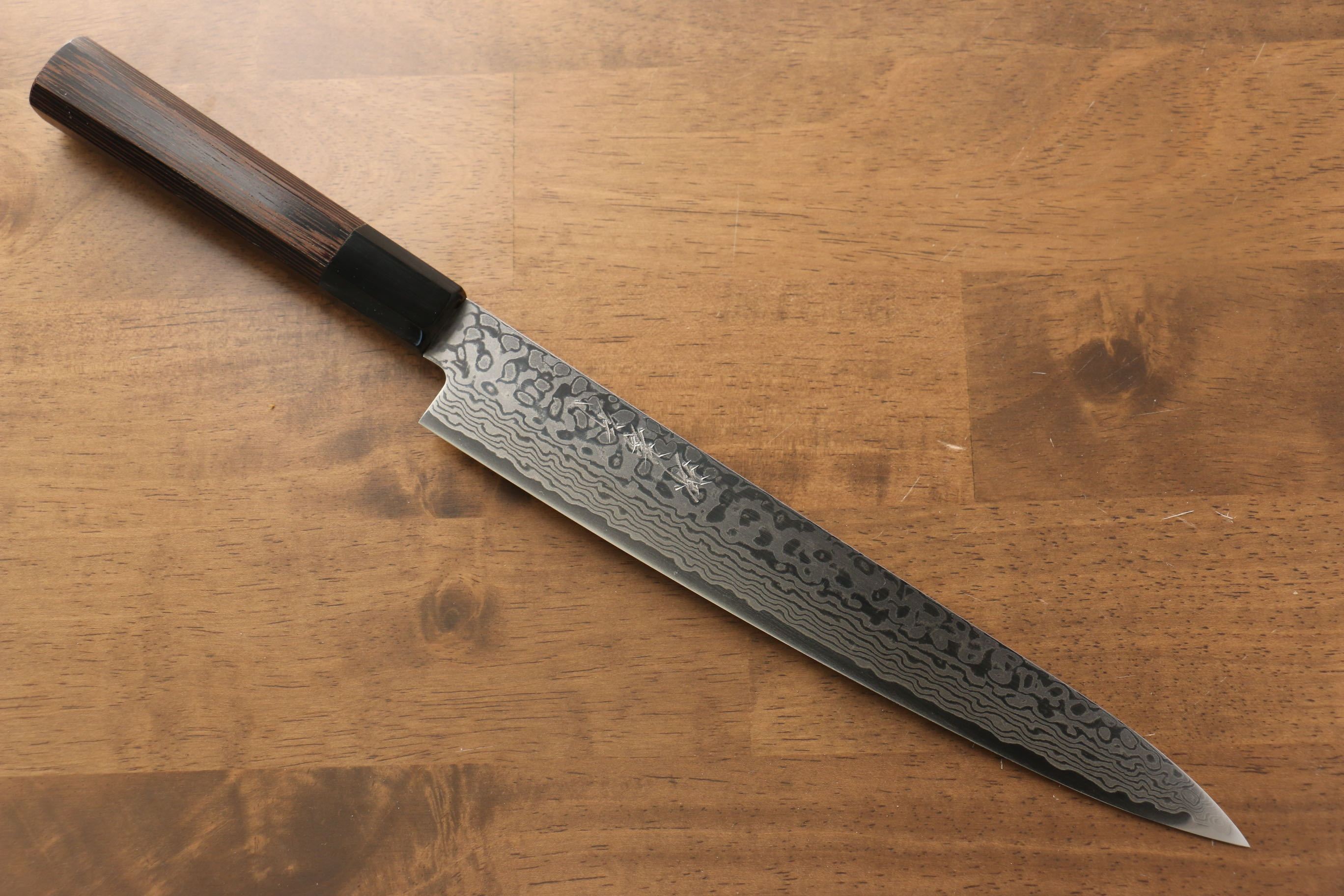 Sakai Takayuki Galaxy ZA-18 Damascus Sujihiki 240mm with Wenge Handle - Seisuke Knife