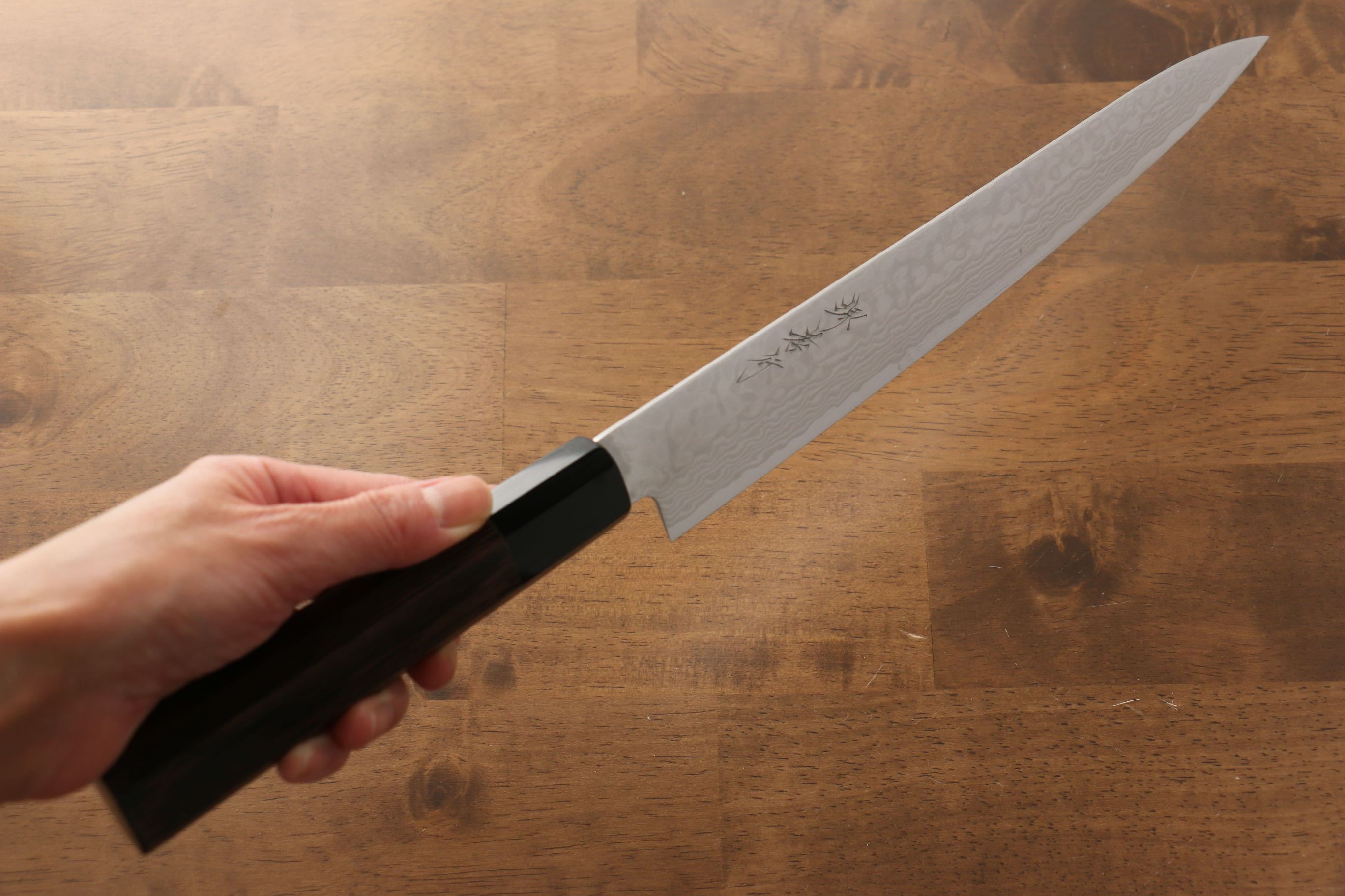 Sakai Takayuki Galaxy ZA-18 Damascus Sujihiki 240mm with Wenge Handle - Seisuke Knife