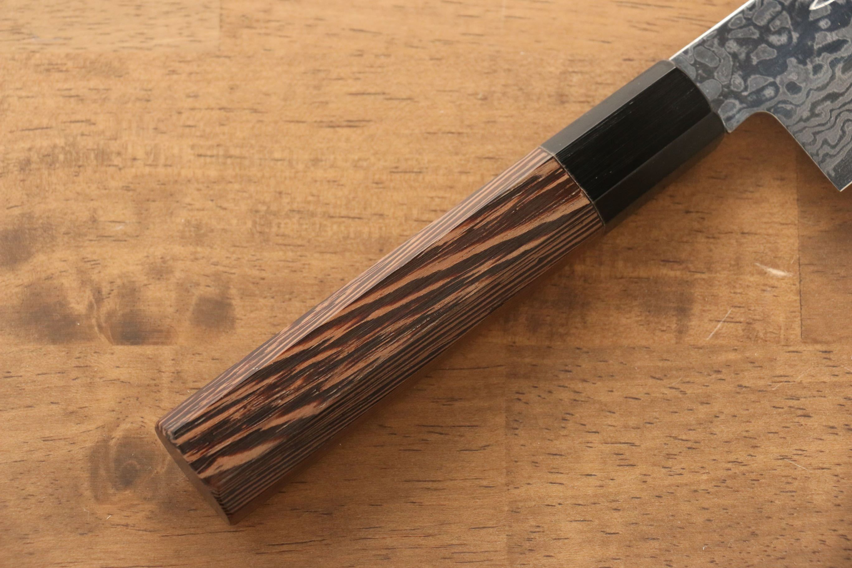 Sakai Takayuki Galaxy ZA-18 Damascus Santoku 180mm with Wenge Handle - Seisuke Knife