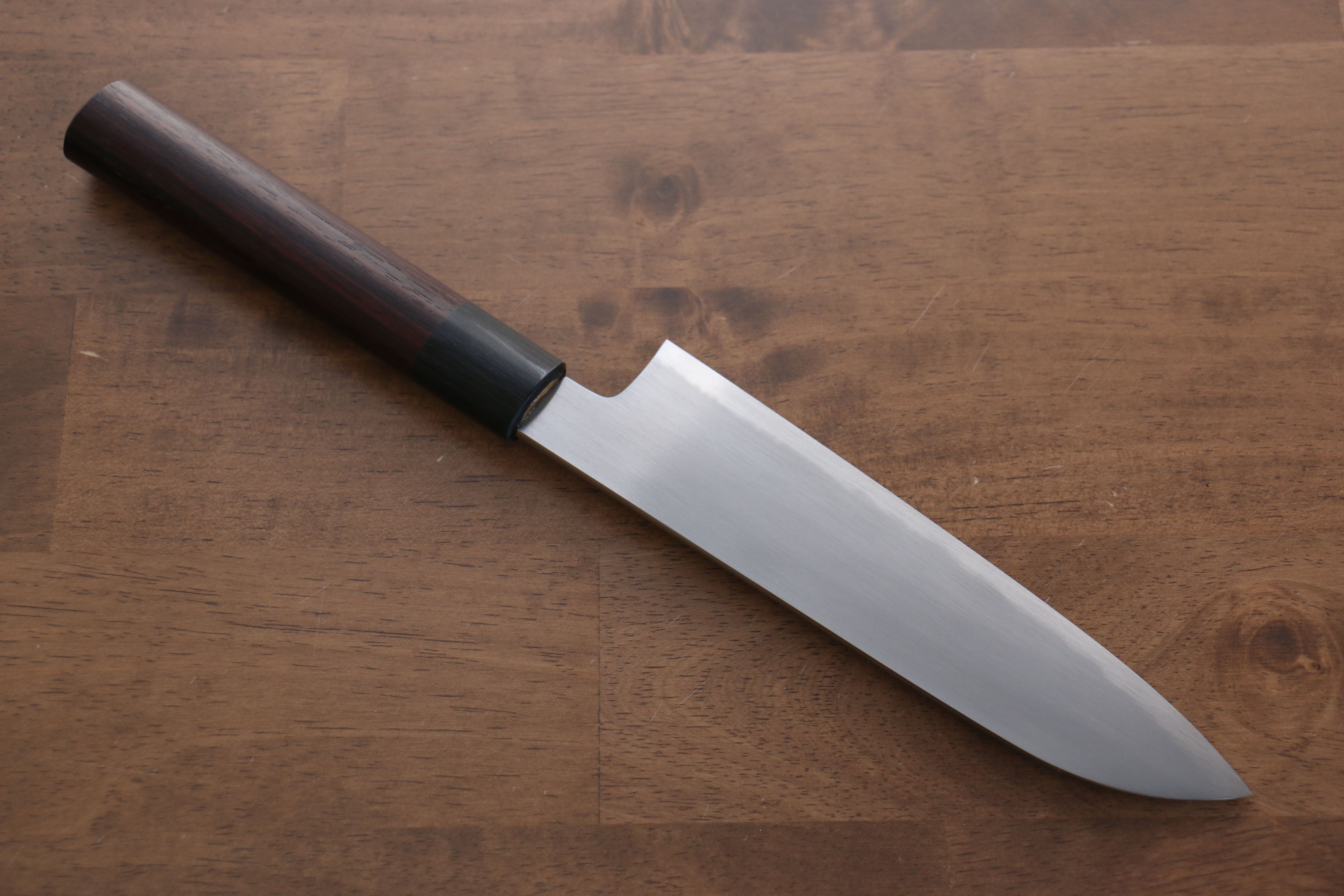 Jikko White Steel No.2 Santoku 180mm Shitan Handle - Seisuke Knife