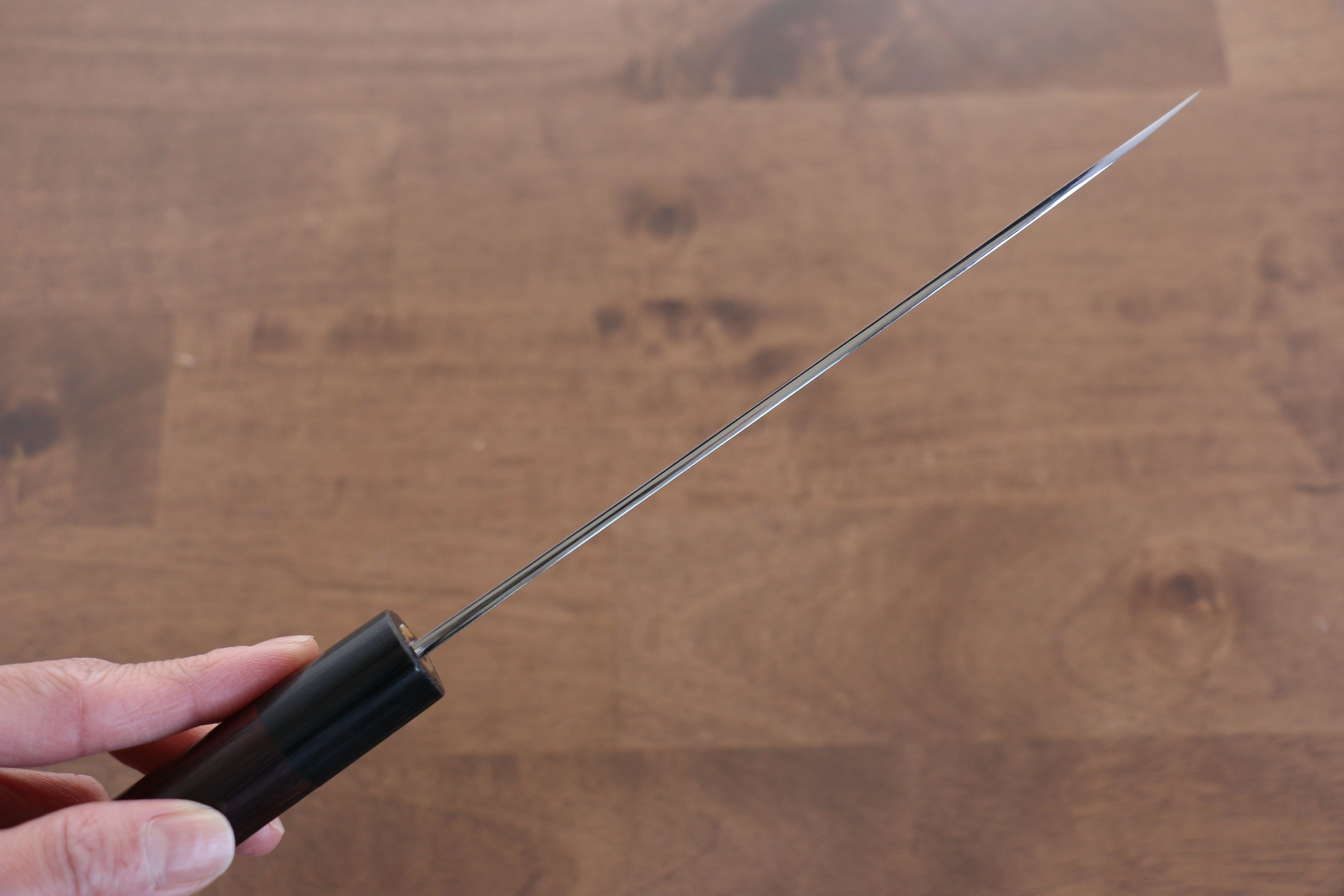 Jikko White Steel No.2 Santoku 180mm Shitan Handle - Seisuke Knife