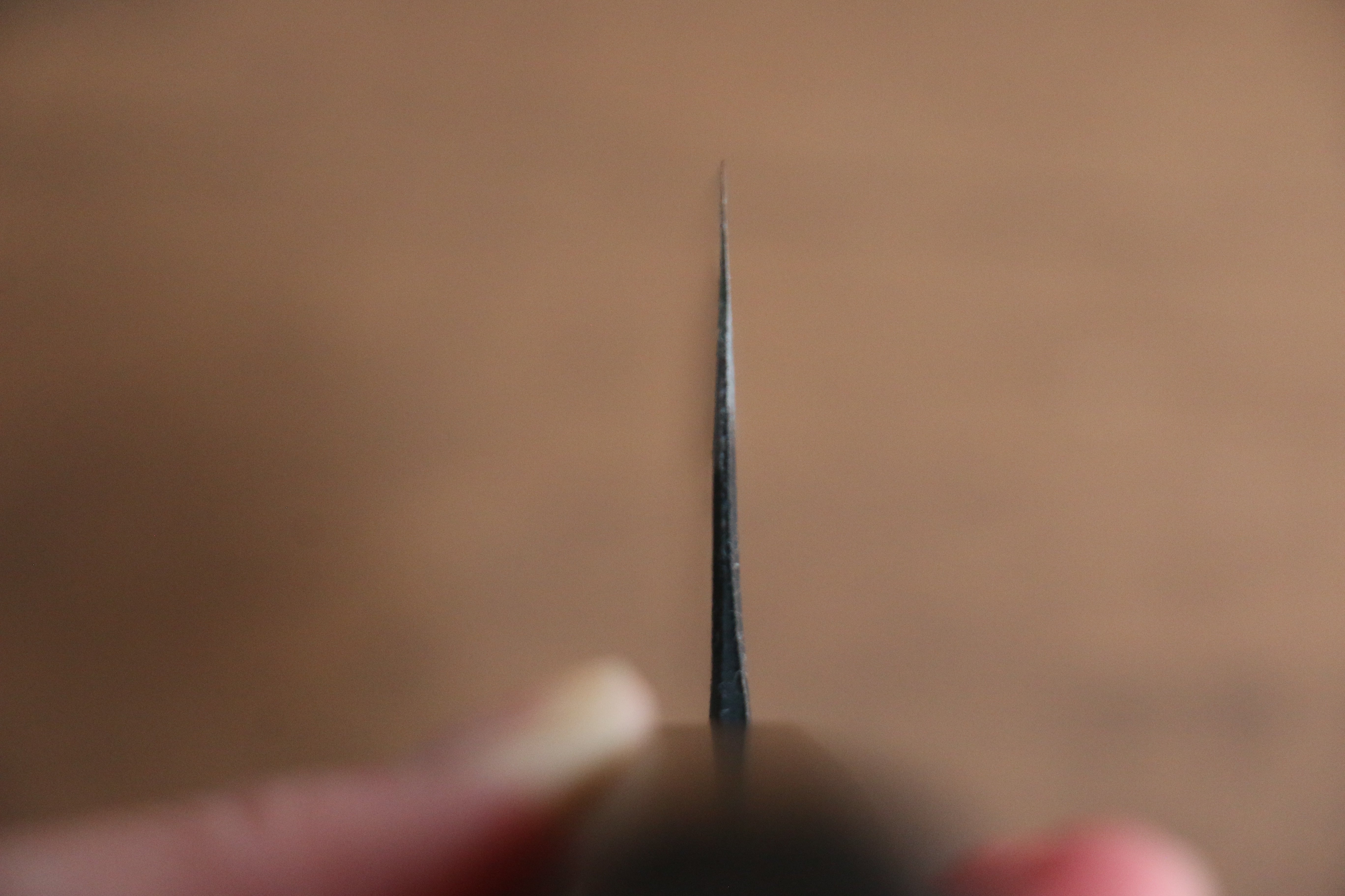 Kyohei Shindo Blue Steel Black Finished Nakiri 165mm with Lacquered Oak Handle - Seisuke Knife