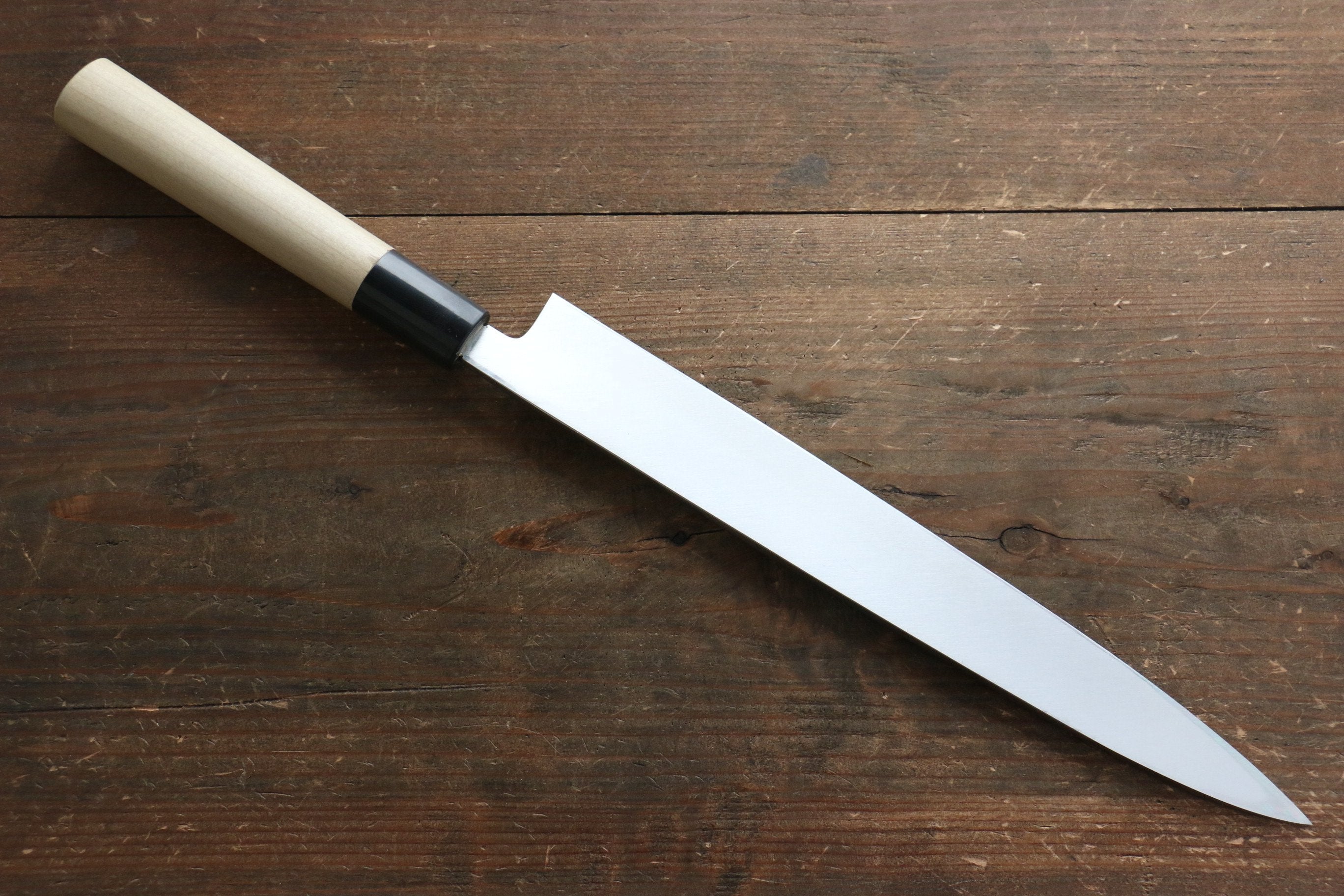 Seisuke Molybdenum Kasumitogi Yanagiba Magnolia Handle - Seisuke Knife
