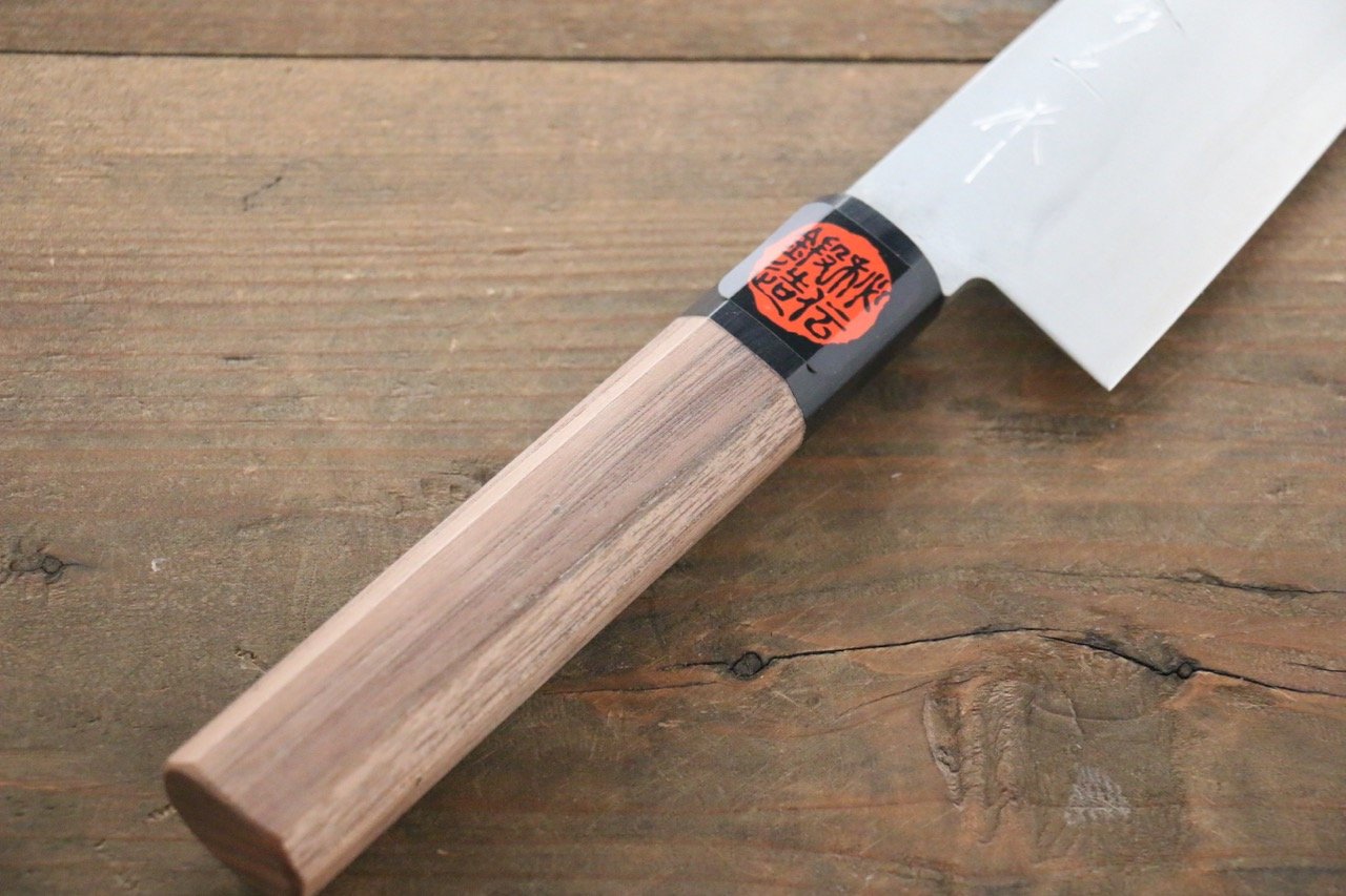 Shigeki Tanaka Silver Steel No.3 Nashiji Gyuto 180mm Walnut Handle - Seisuke Knife