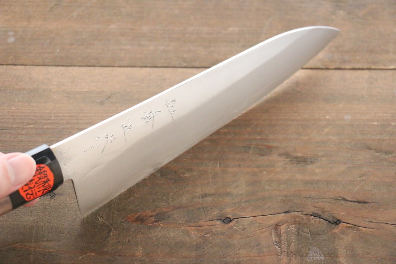 Shigeki Tanaka Silver Steel No.3 Nashiji Gyuto 180mm Walnut Handle - Seisuke Knife