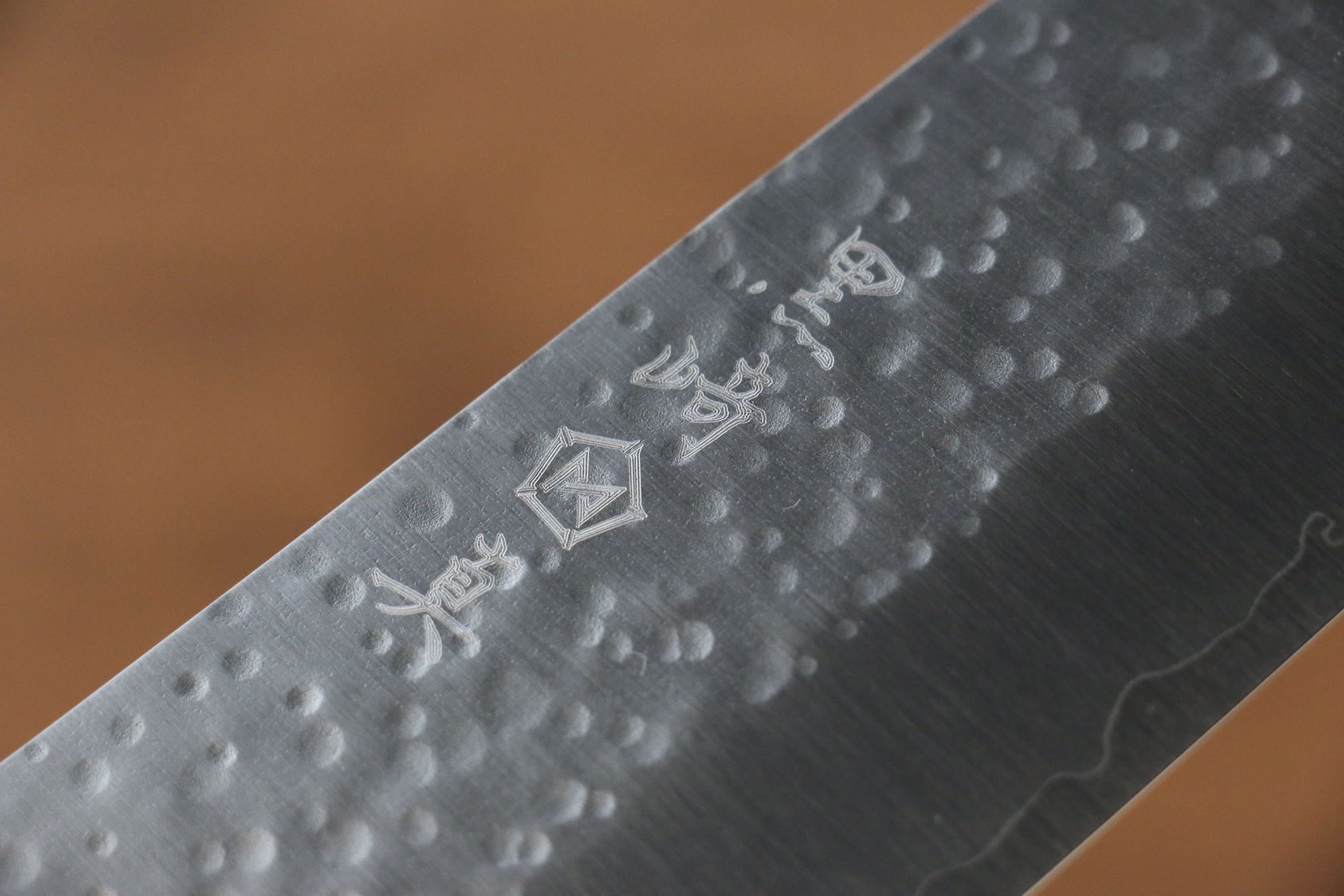 Makoto Kurosaki SG2 Hammered(Maru) Gyuto 210mm Cherry Wood Handle - Seisuke Knife