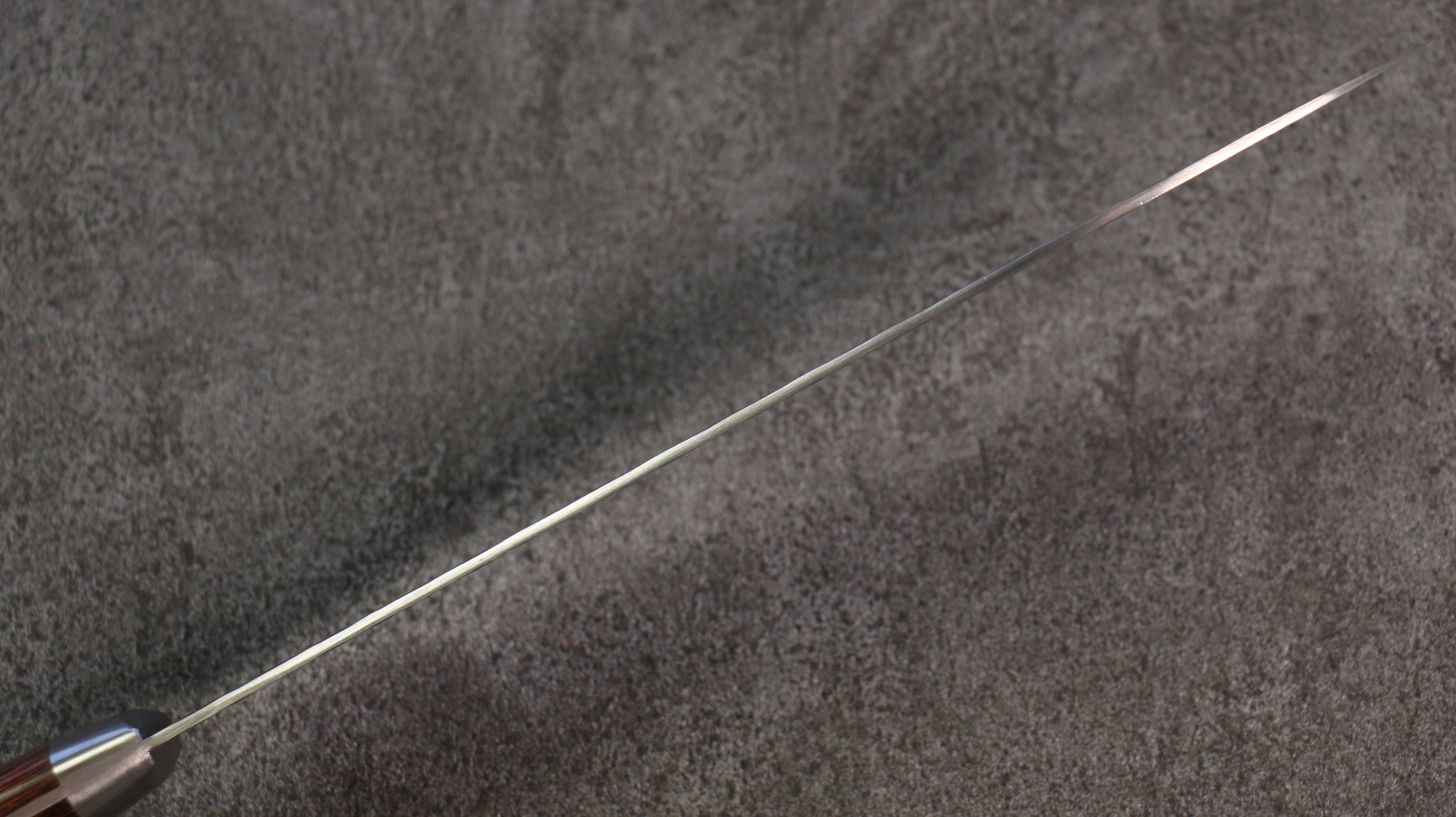 Seisuke Swedish Steel-stn Hammered Gyuto 210mm Mahogany Handle - Seisuke Knife