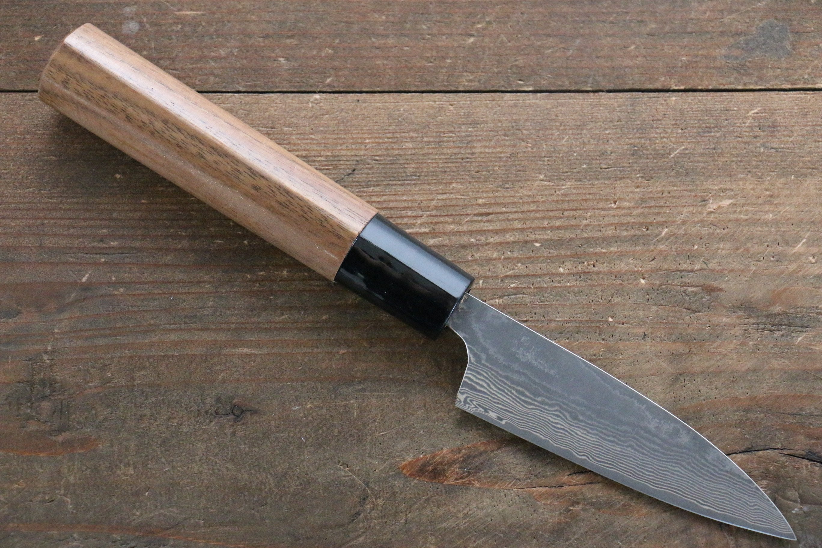 Shungo Ogata VG10 Damascus Petty-Utility 90mm Walnut Handle - Seisuke Knife