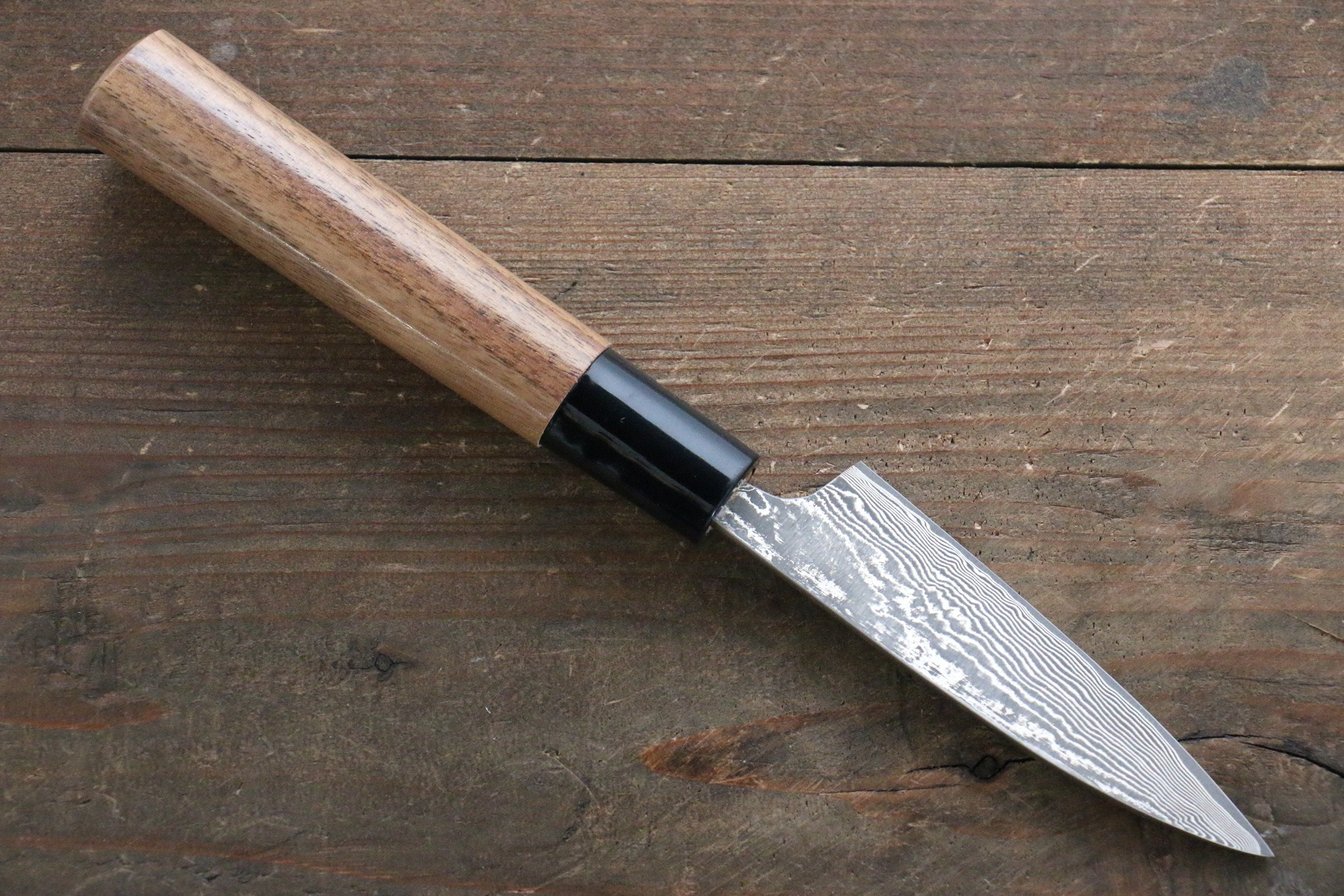 Shungo Ogata VG10 Damascus Petty-Utility 90mm Walnut Handle - Seisuke Knife