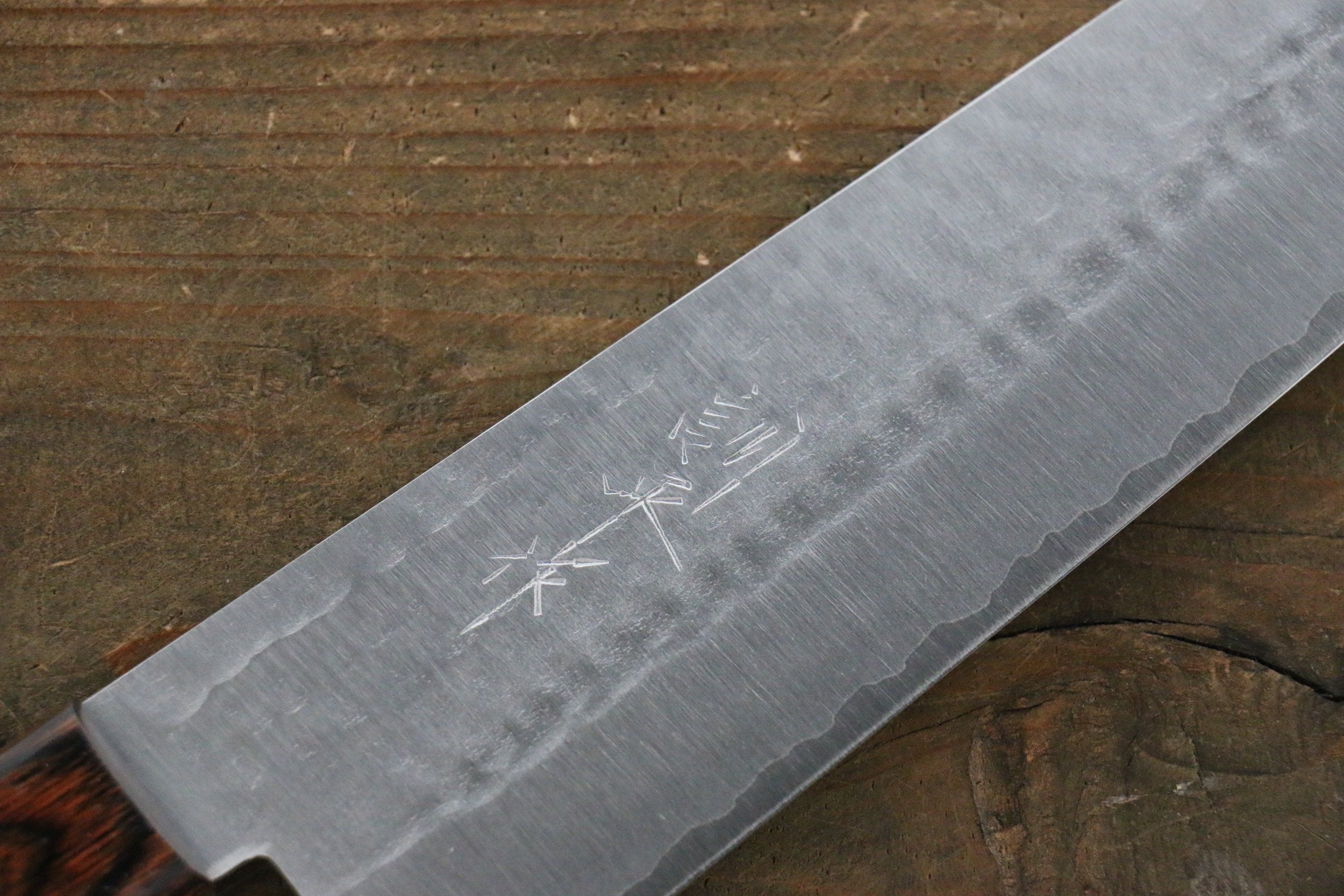 Kunihira VG1 Hammered Santoku 170mm Mahogany Handle - Seisuke Knife