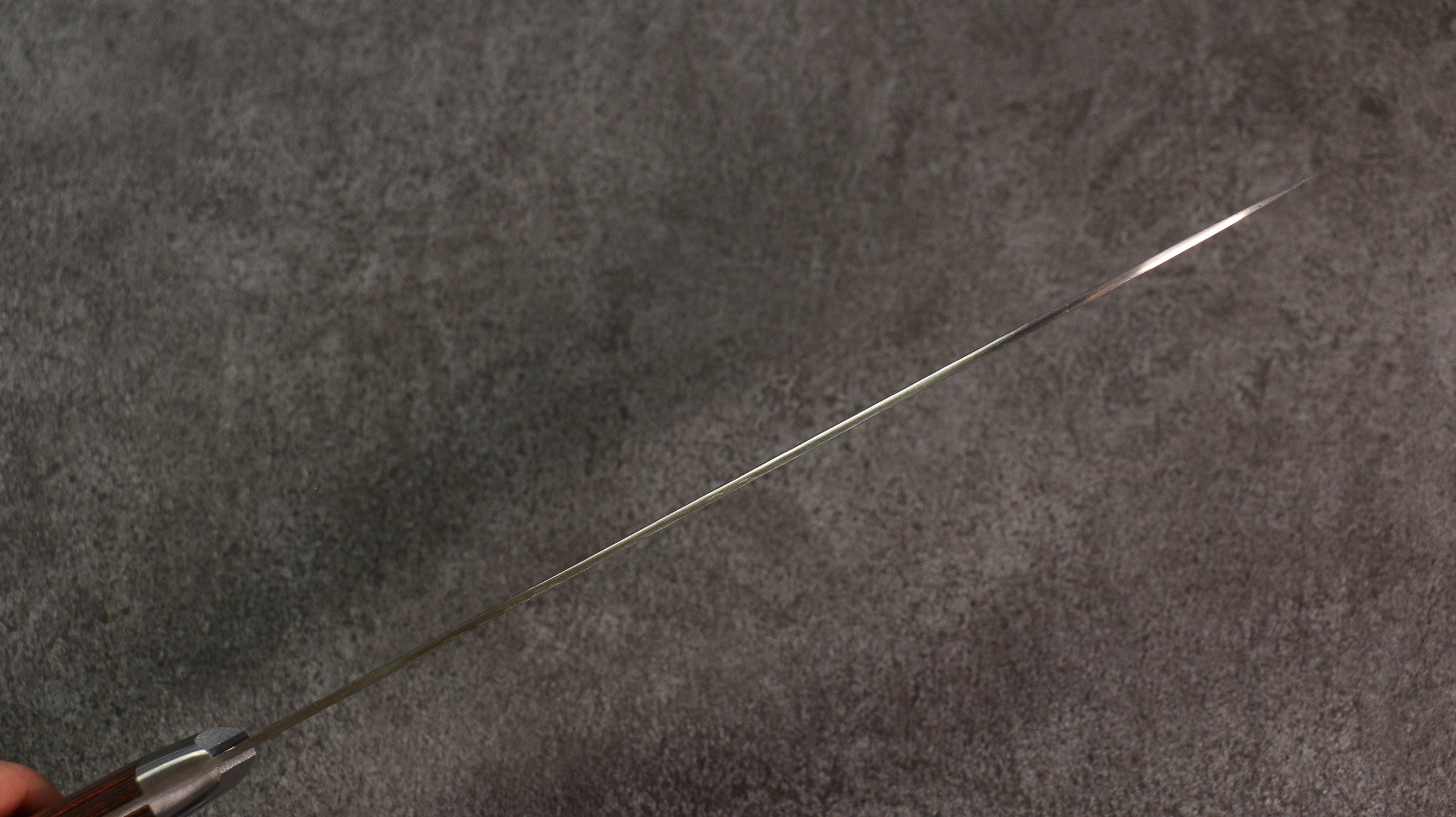 Seisuke Swedish Steel-stn Hammered Gyuto 240mm Mahogany Handle - Seisuke Knife