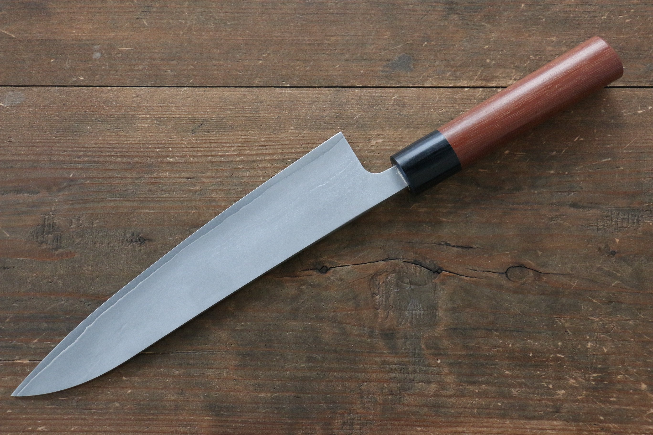 Shungo Ogata Silver Steel No.3 Damascus Black Finished Gyuto 210mm Jarrah Handle - Seisuke Knife
