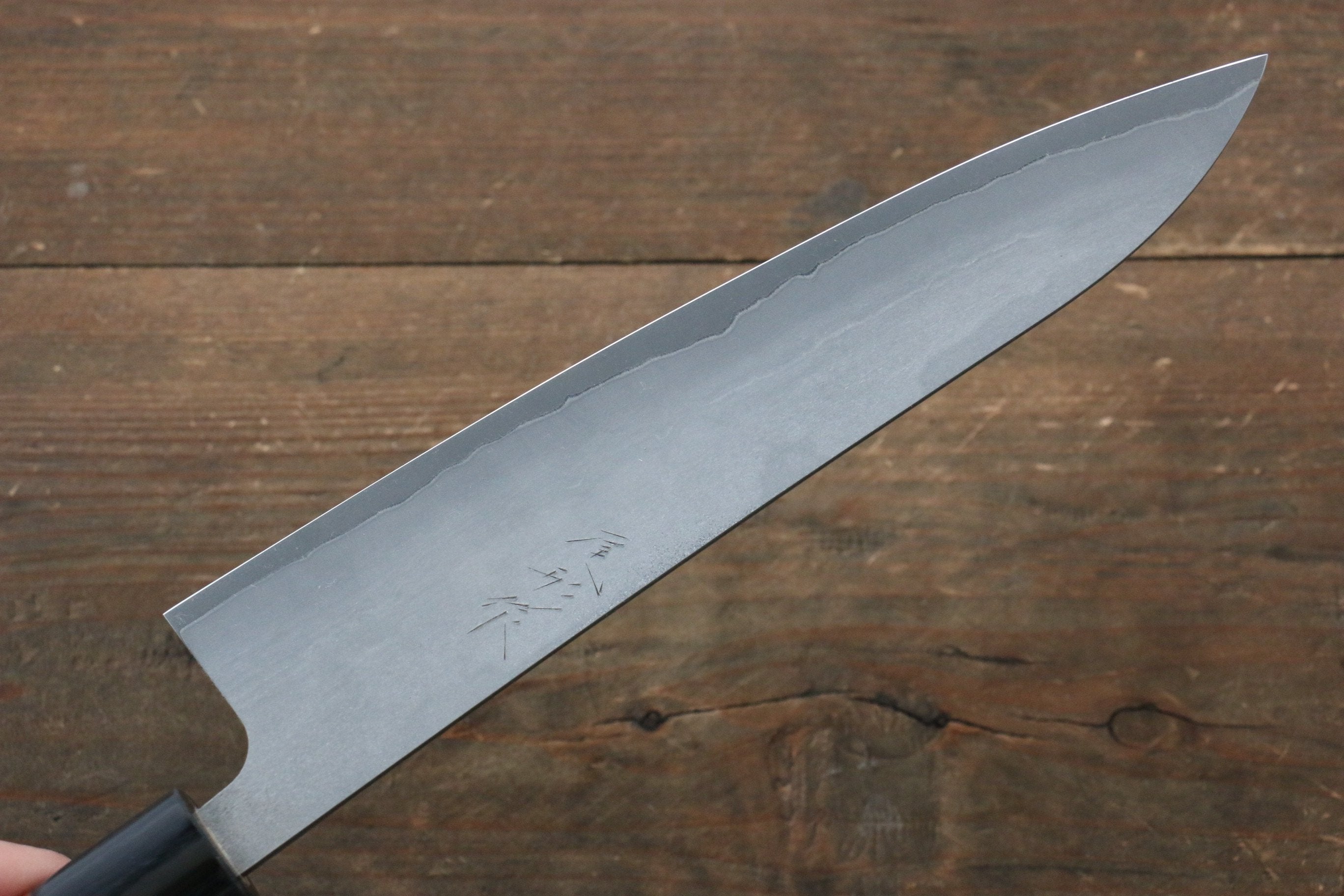 Shungo Ogata Silver Steel No.3 Damascus Black Finished Gyuto 210mm Jarrah Handle - Seisuke Knife