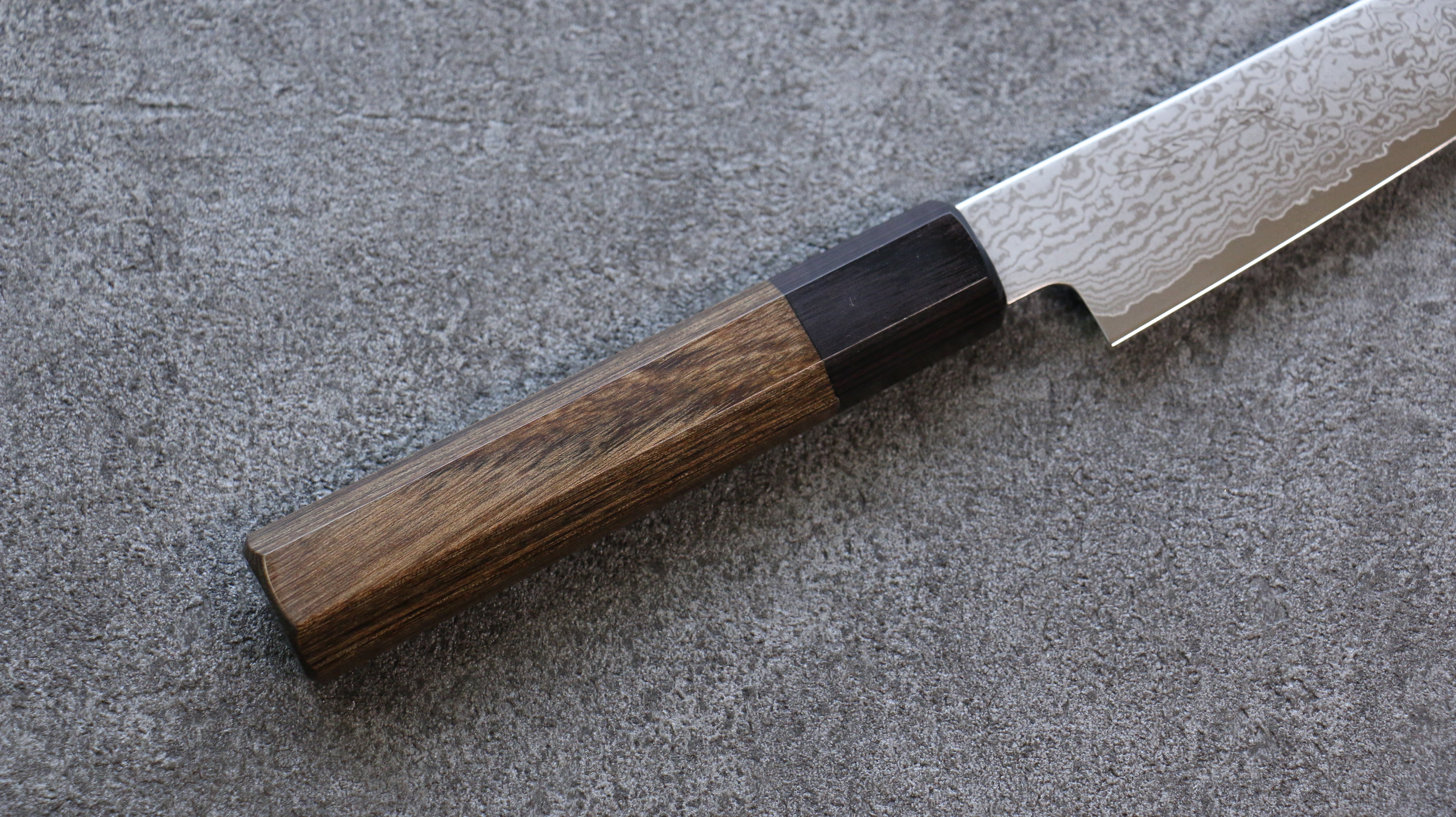 Seisuke VG10 Damascus Petty-Utility 150mm Gray Pakka wood Handle - Seisuke Knife