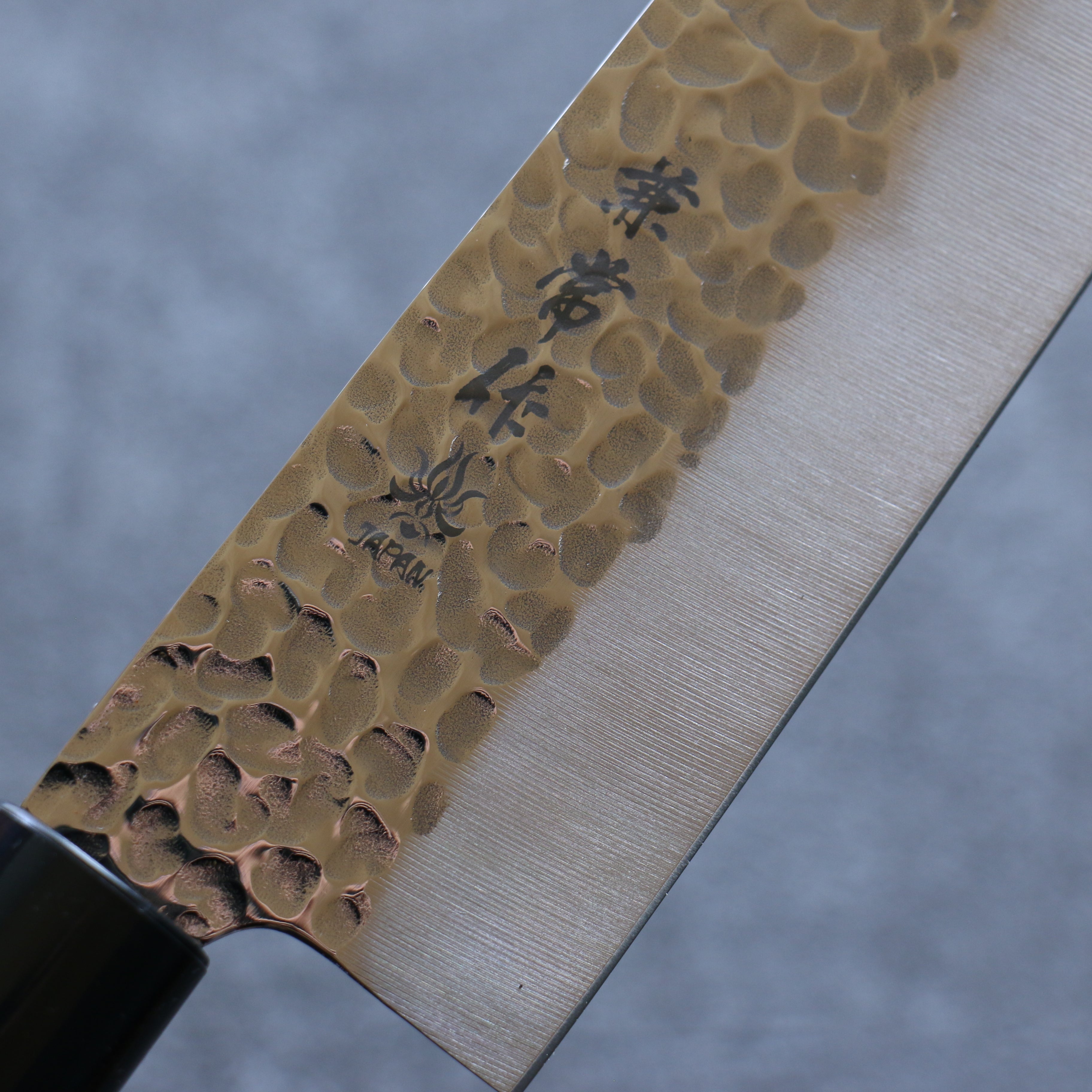 Kanetsune DSR-1K6 Hammered Gyuto 240mm Red Pakka wood Handle - Seisuke Knife