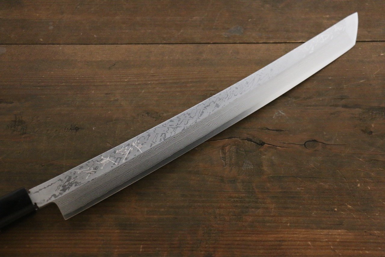 Shigeki Tanaka Blue Steel No.2 Sakimaru Takohiki Japanese Chef Knife 330mm - Seisuke Knife
