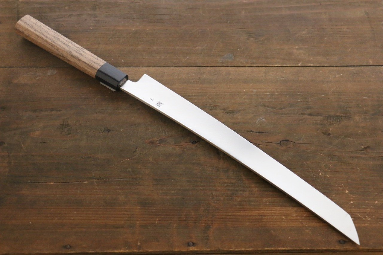 Shigeki Tanaka VG10 Damascus Sakimaru Takohiki 300mm Walnut Handle - Seisuke Knife