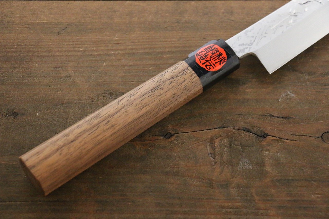 Shigeki Tanaka VG10 Damascus Sakimaru Takohiki 300mm Walnut Handle - Seisuke Knife