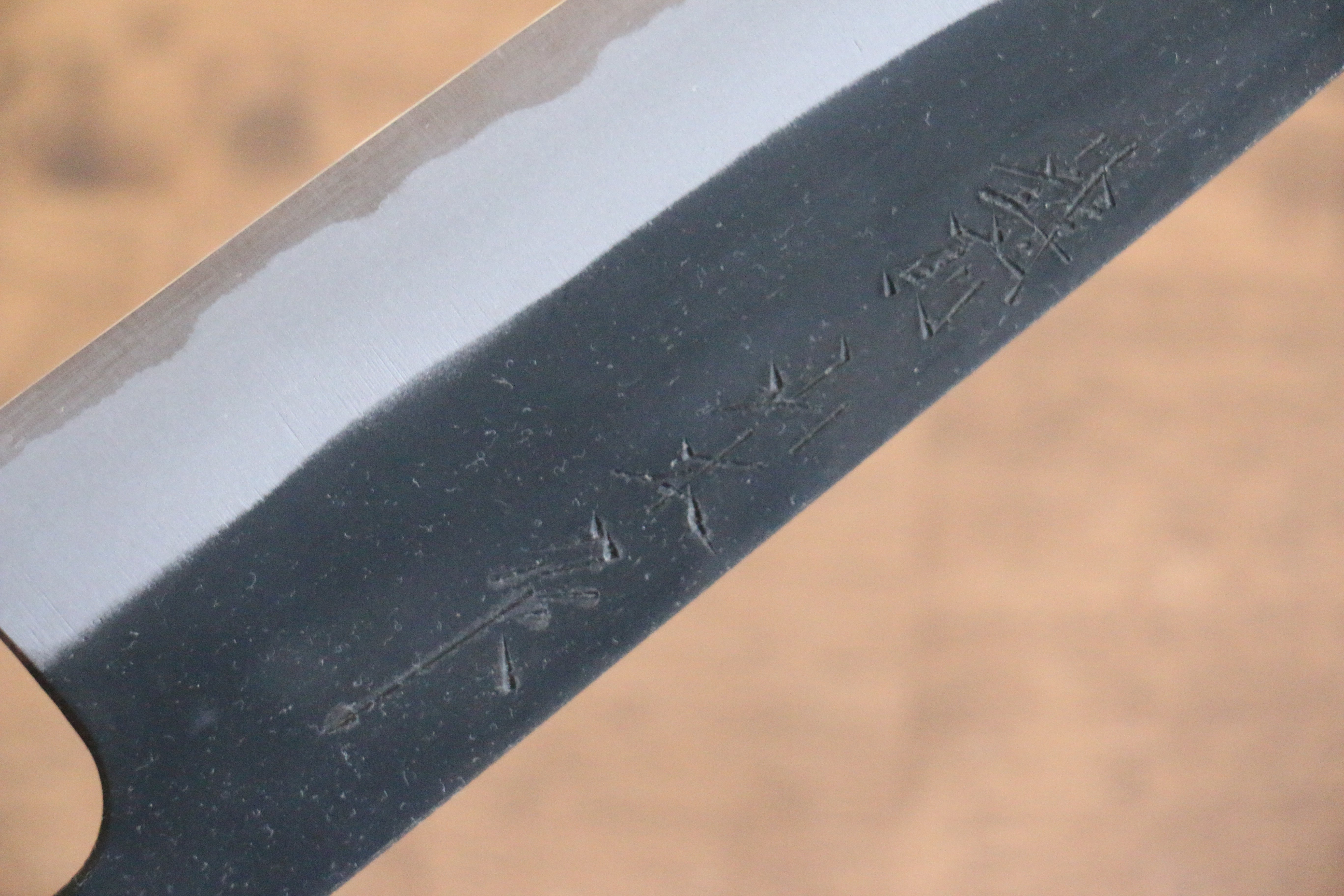 Nao Yamamoto White Steel No.2 Kurouchi Gyuto 180mm Cherry Wood Handle - Seisuke Knife