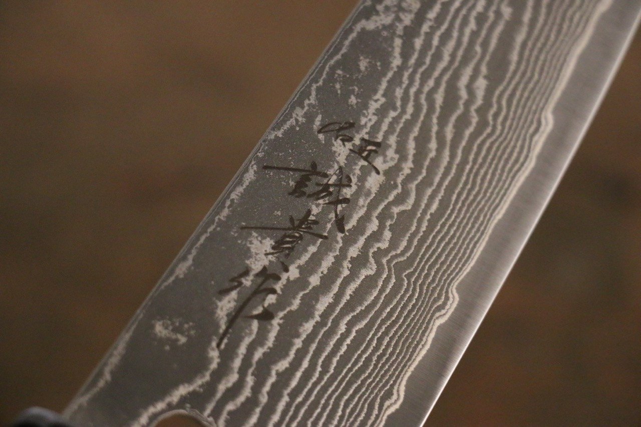 Shigeki Tanaka SG2 Black Damascus Gyuto Japanese Chef Knife 180mm - Seisuke Knife