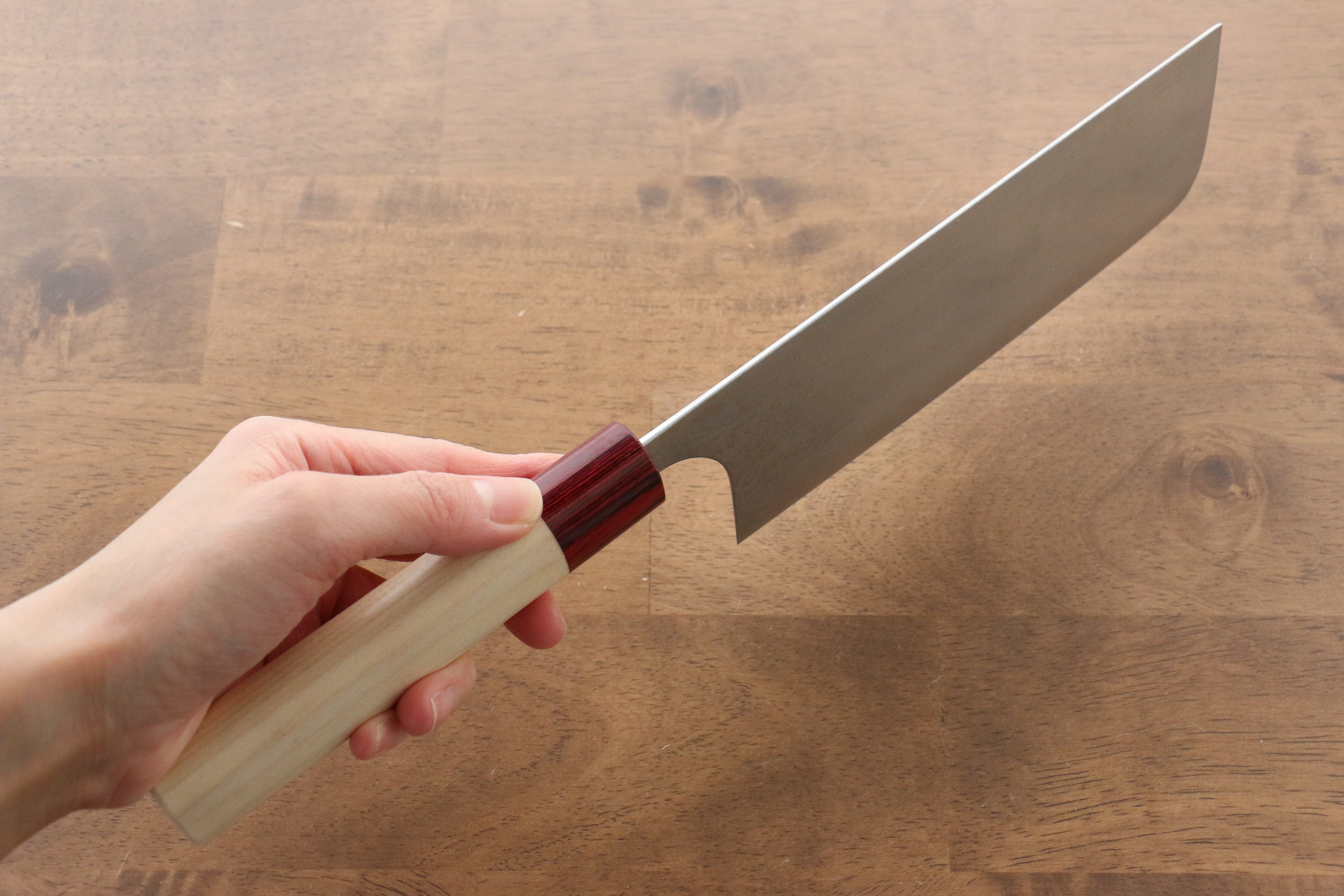 Masakage Kiri VG10 Damascus Nakiri 170mm Magnolia Handle - Seisuke Knife