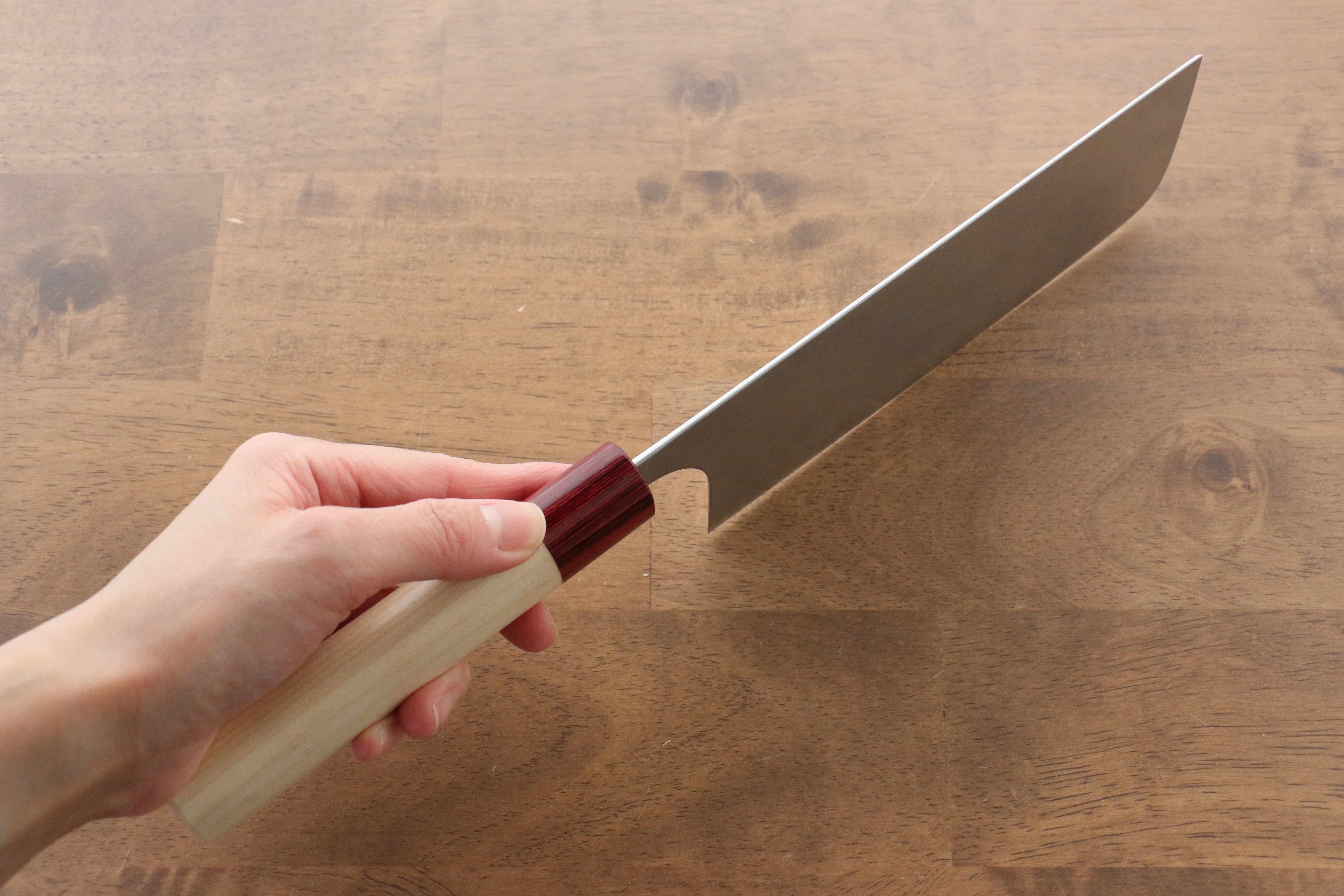 Masakage Kiri VG10 Damascus Nakiri 170mm Magnolia Handle - Seisuke Knife