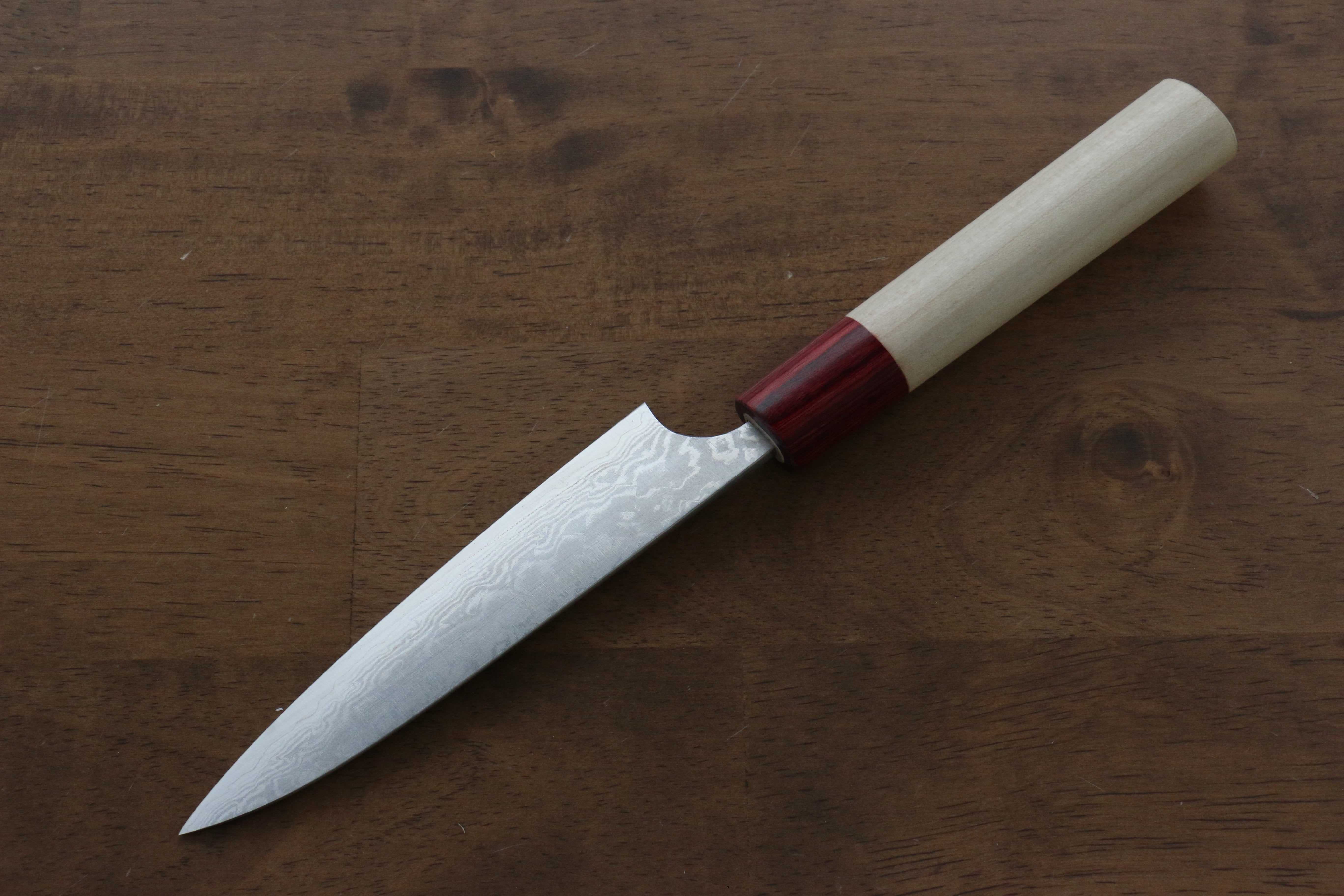 Masakage Kiri VG10 Damascus Petty-Utility 120mm Magnolia Handle - Seisuke Knife