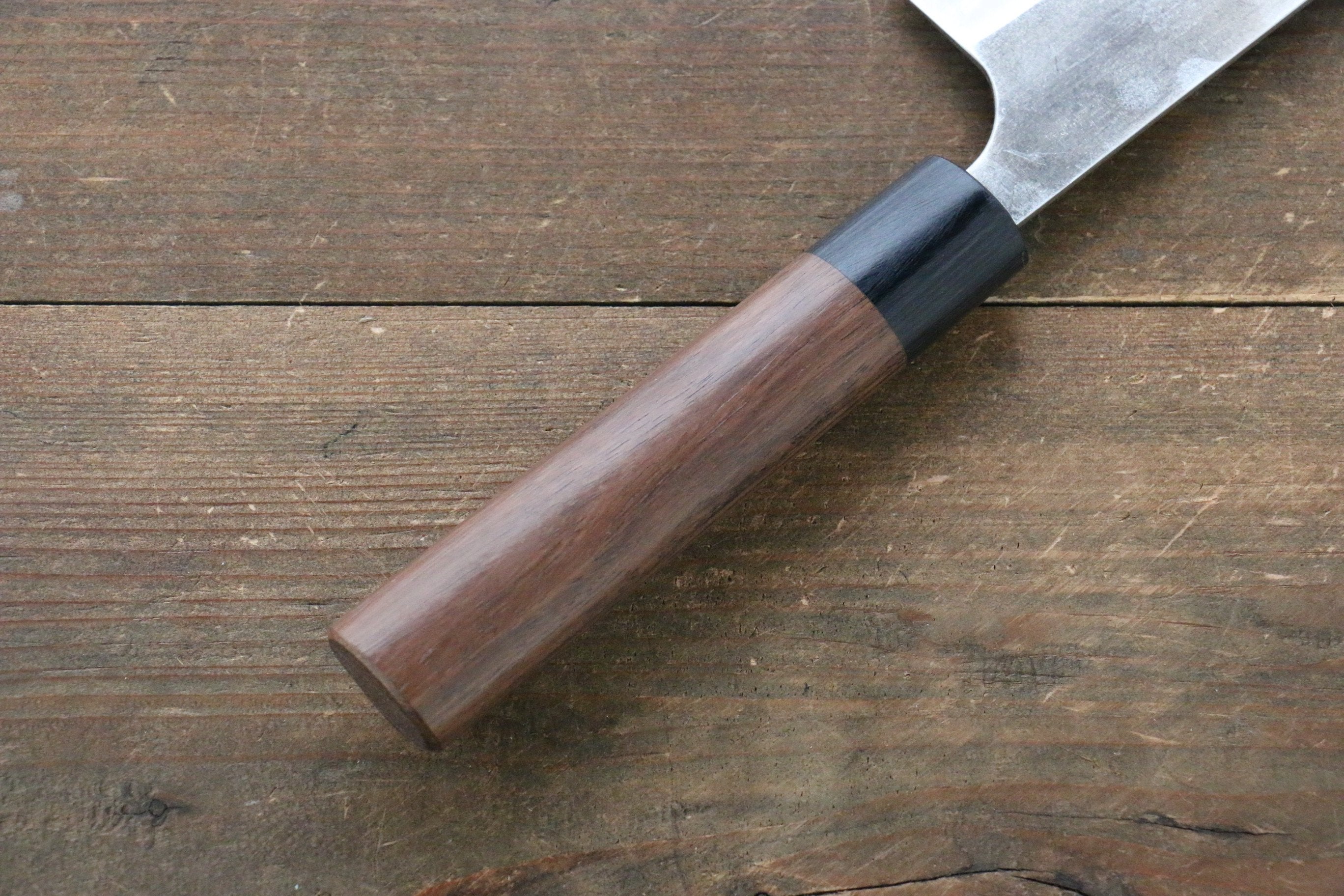 Shungo Ogata SG2 Kurouchi Black Finished Bunka 180mm Shitan Handle - Seisuke Knife