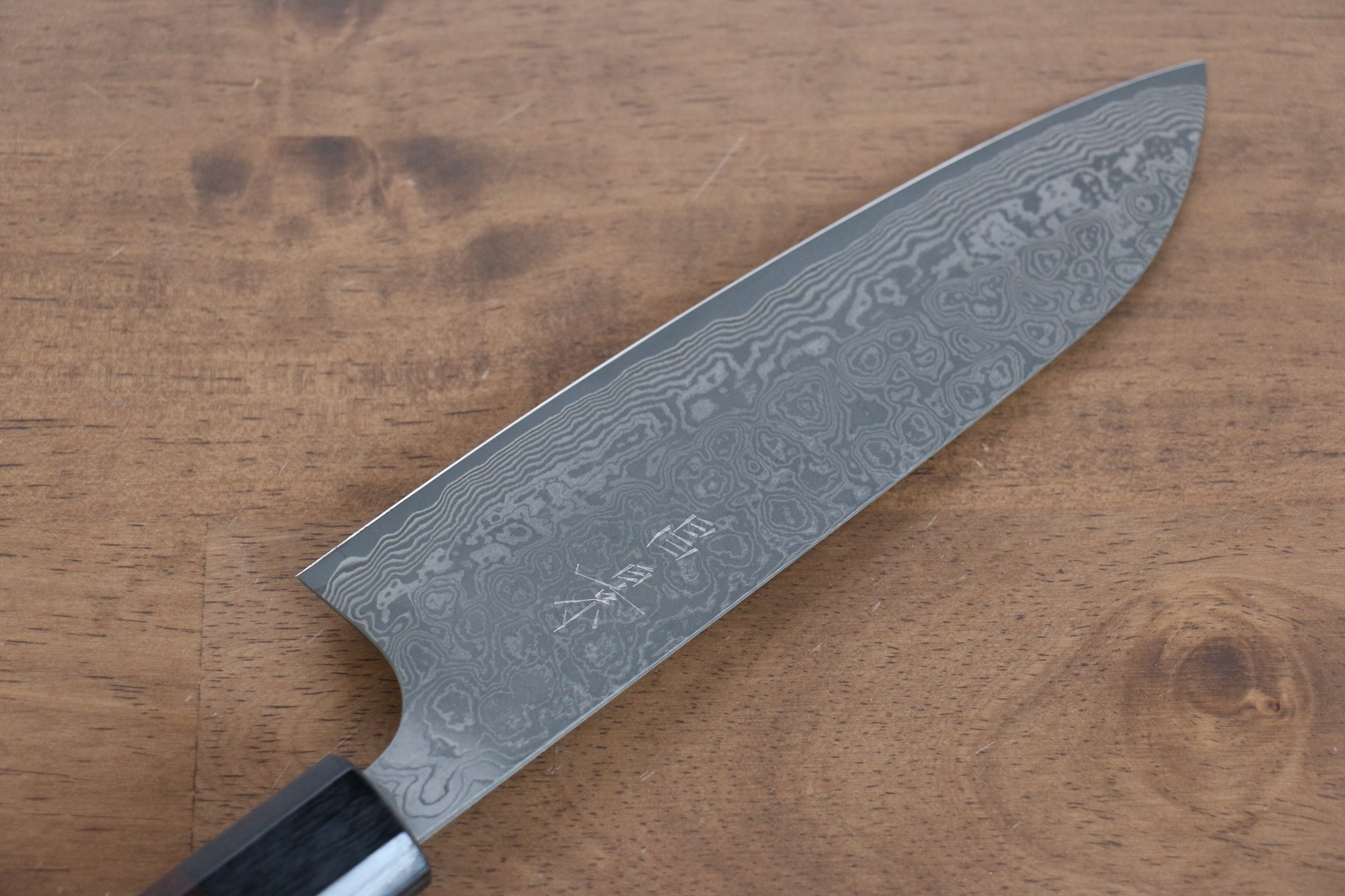 Masakage Kumo VG10 Damascus Santoku 165mm Shitan Handle - Seisuke Knife